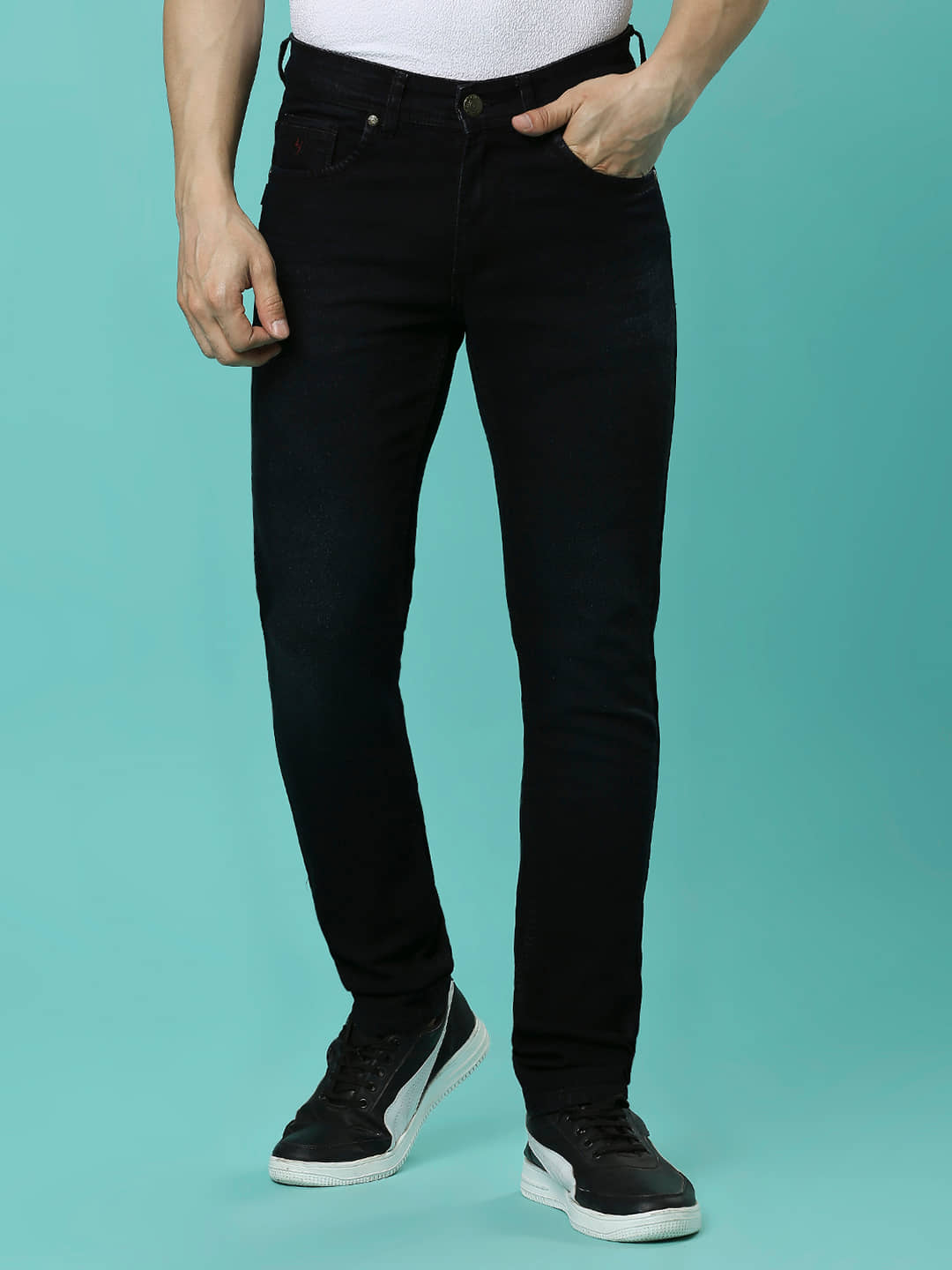 HJ HASASI Regular Fit Acid Wash Men's Jeans - Black ( Pack of 1 ) - Jeans | Buy online on ZillyBuy