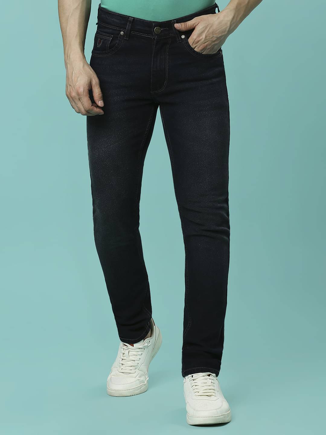 HJ HASASI Regular Fit Basic Men's Jeans - Black ( Pack of 1 ) HJ HASASI Regular Fit Basic Men's Jeans - Black ( Pack of 1 )