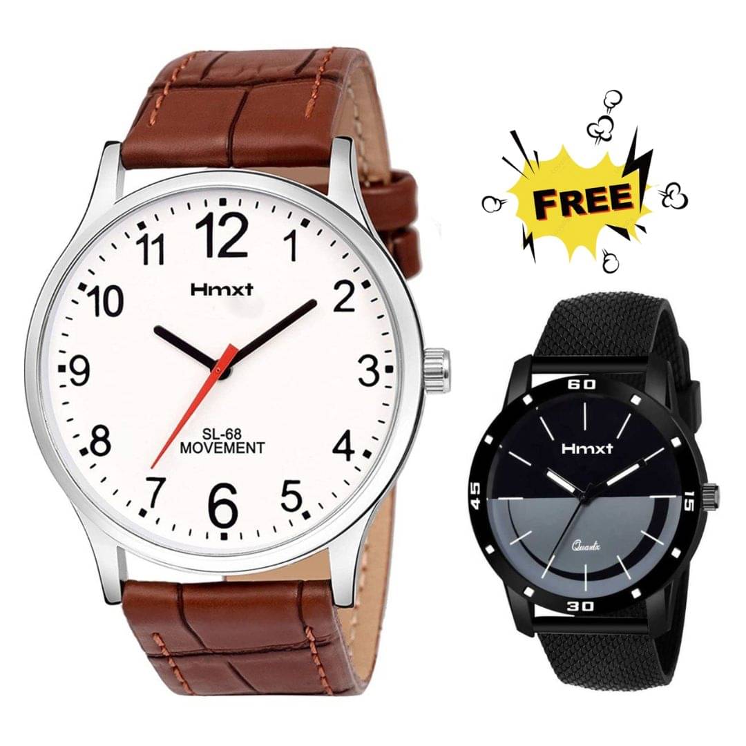     			HMXT Analog Watch Watches Combo For Men and Boys ( Pack of 2 )