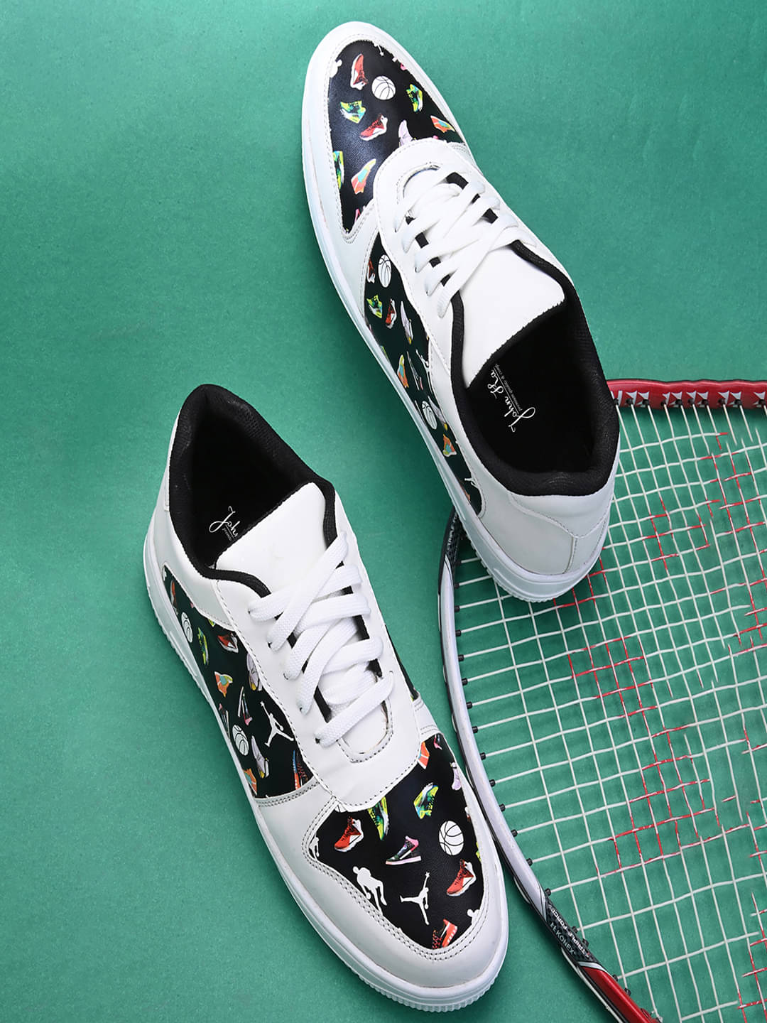     			John Karsun D2-1002 White Men's Sneakers