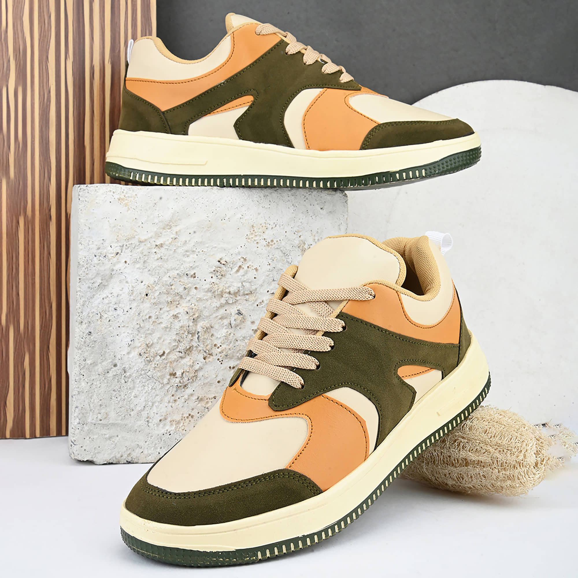 John Karsun D2-2022 Cream Men's Sneakers - Casual Shoes | Buy online on ZillyBuy