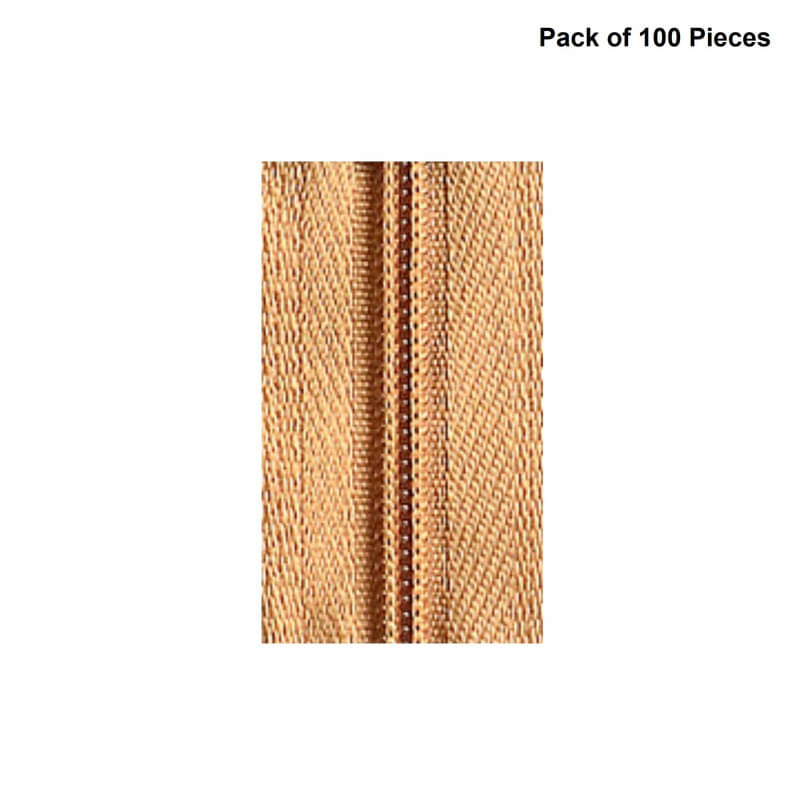     			Jyoti Zipper - CFC Size 3 - Color 4 (100 Zips of 8 Inches) Open-Ended, Ideal for Tailoring, Crafts, Fashion, Dressmaking | Zips Used in Stitching, Sewing, Pants, Bags - Pack of 100 Pieces