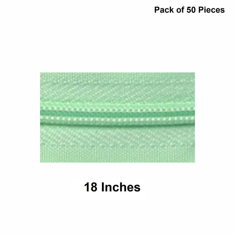     			Jyoti Zipper - Concealed Size 3 - Color 15 (50 Zips of 18 Inches) Open-Ended, Ideal for Tailoring, Crafts, Fashion, Dressmaking | Zips Used in Stitching, Sewing, Pants, Bags - Pack of 50 Pieces