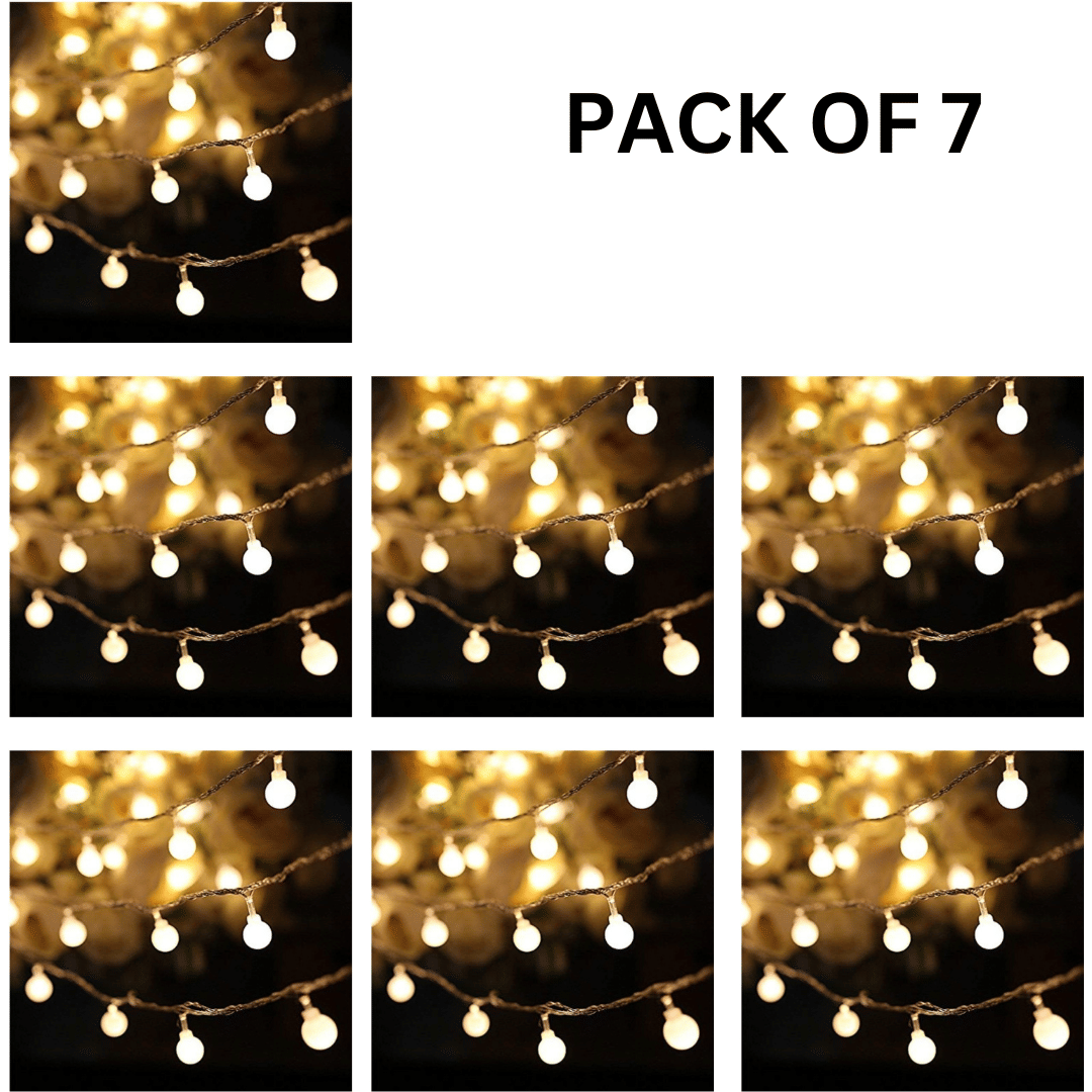     			Kadio Yellow 5M String Light ( Pack of 7 )