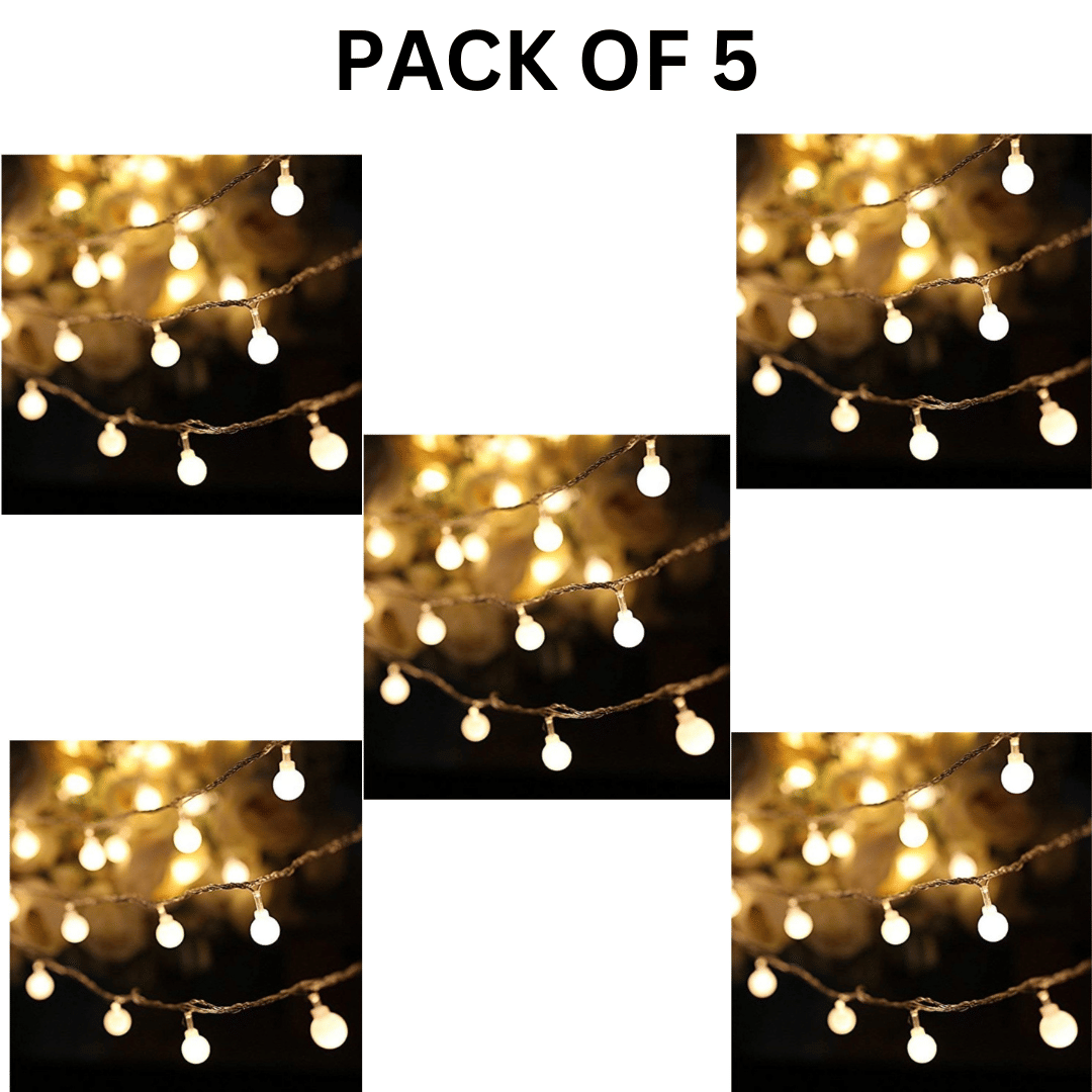     			Kadio Yellow 5M String Light ( Pack of 5 )