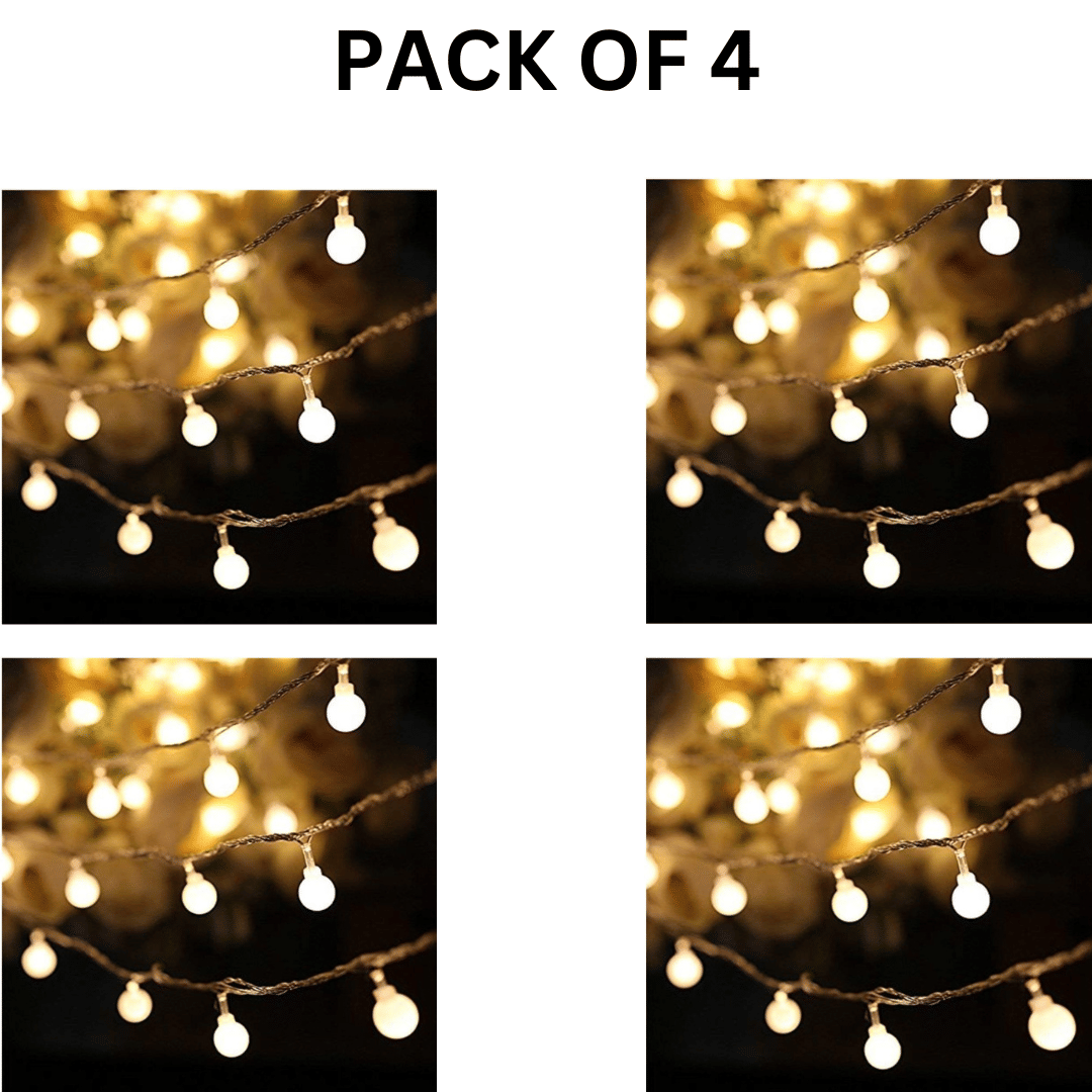     			Kadio Yellow 5M String Light ( Pack of 4 )