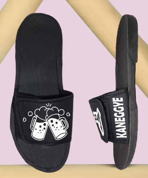     			Kzaara Off White Men's Slide Flip Flop