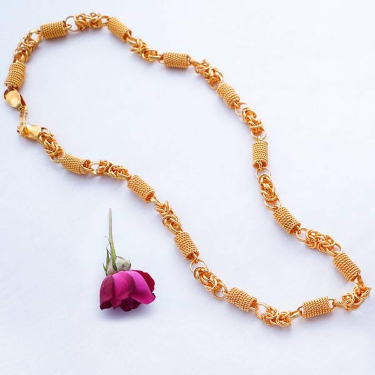 MGSV Gold Plated Brass Chain ( Pack of 1 )