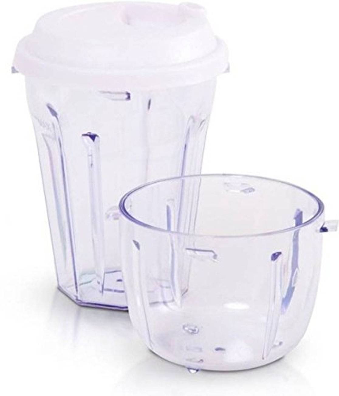     			OMLITE Plastic White Multi-Purpose Container ( Set of 2 )