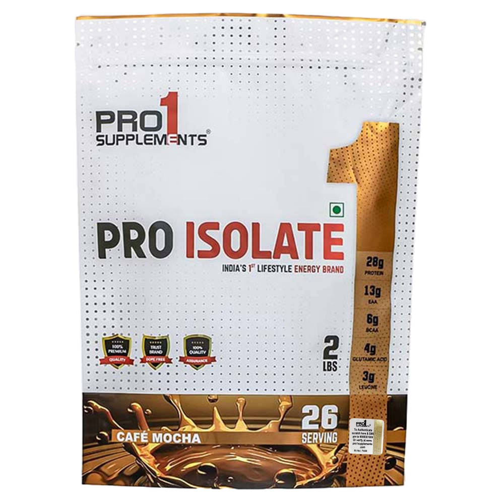 PRO1 SUPPLEMENTS Pro Isolate Whey Protein Powder ( 907 gm , Cafe Mocha - Flavour ) PRO1 SUPPLEMENTS Pro Isolate Whey Protein Powder ( 907 gm , Cafe Mocha - Flavour )