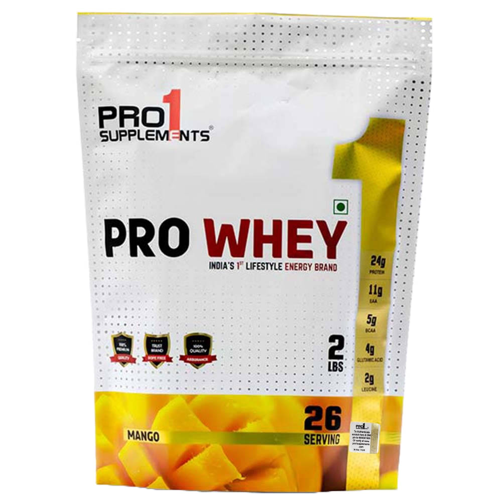 PRO1 SUPPLEMENTS Pro Whey Protein Powder ( 907 gm , Mango - Flavour ) PRO1 SUPPLEMENTS Pro Whey Protein Powder ( 907 gm , Mango - Flavour )