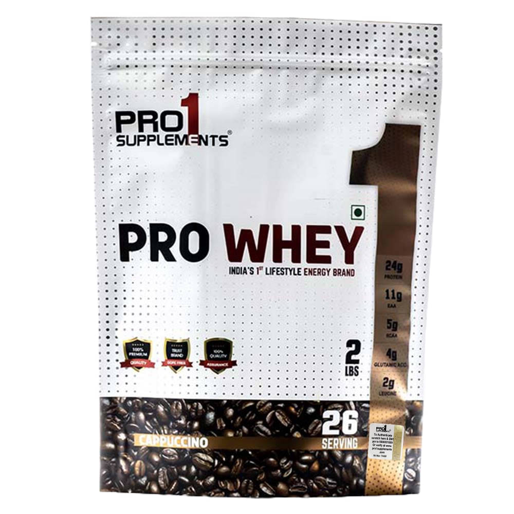     			PRO1 SUPPLEMENTS Pro Whey Protein Powder ( 907 gm , Cappuccino - Flavour )