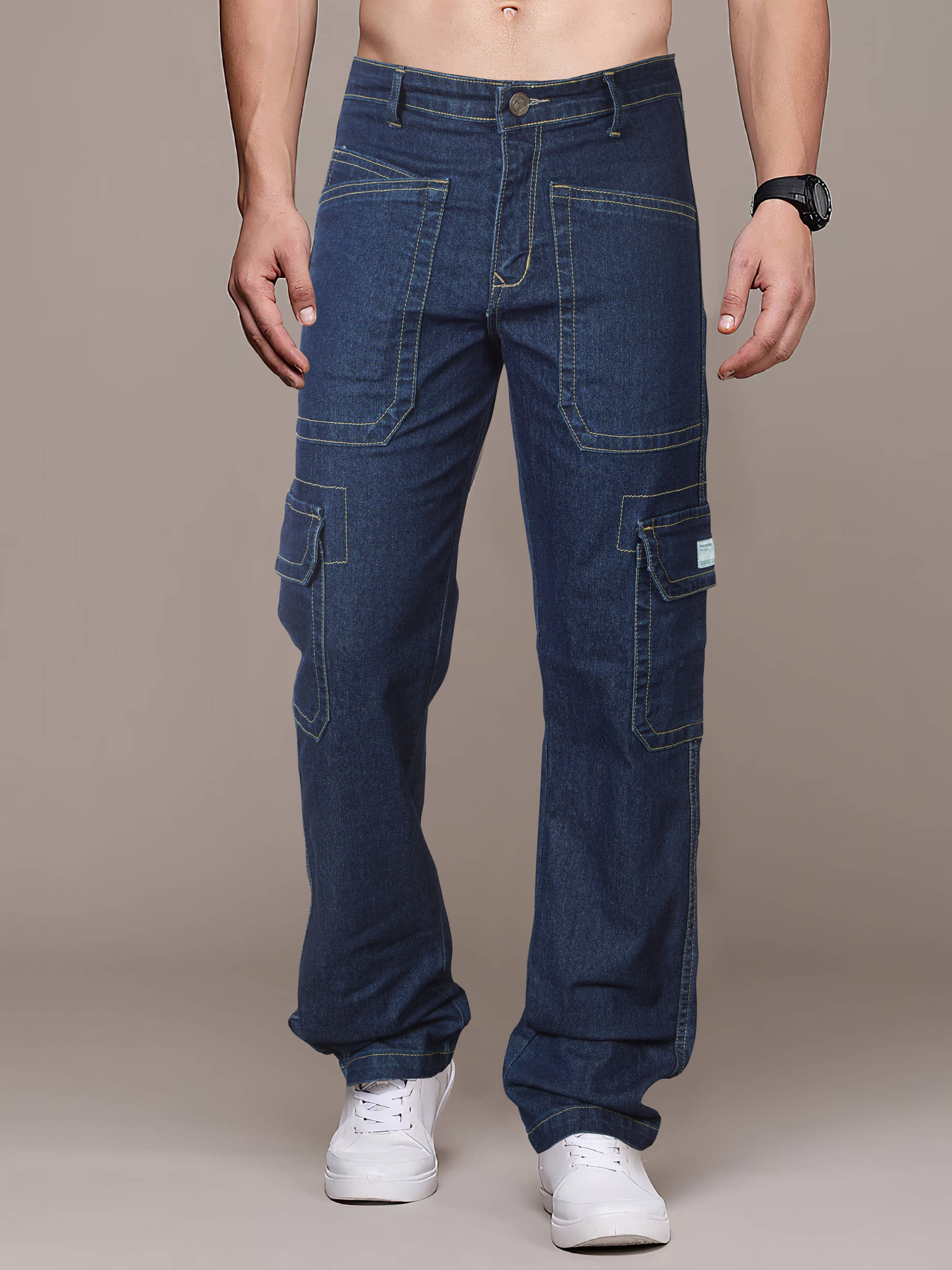 RIG BONE Relaxed Basic Men's Jeans - Dark Blue ( Pack of 1 ) - Jeans | Buy online on ZillyBuy