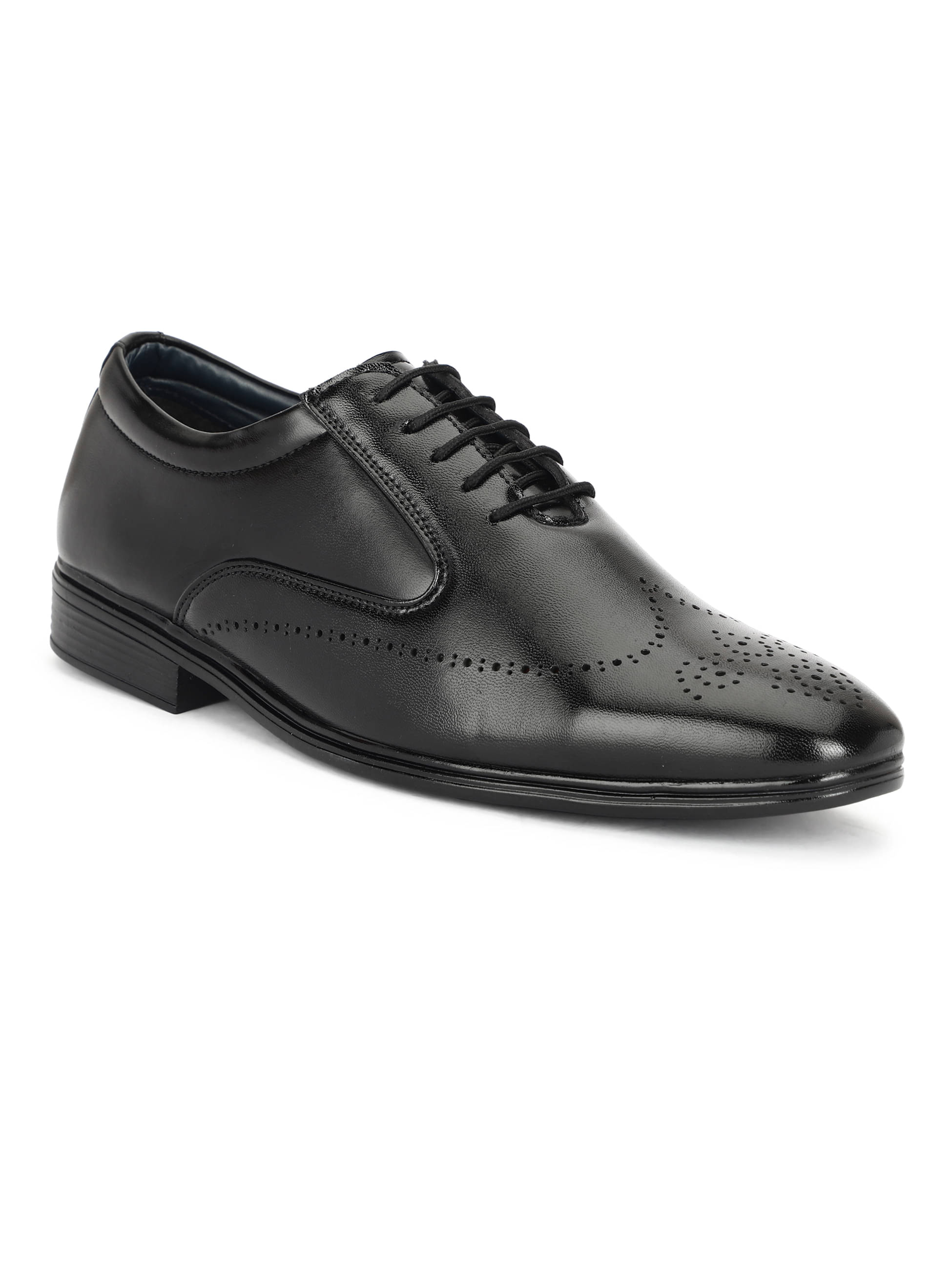     			Rimezs Black Men's Brogue Formal Shoes