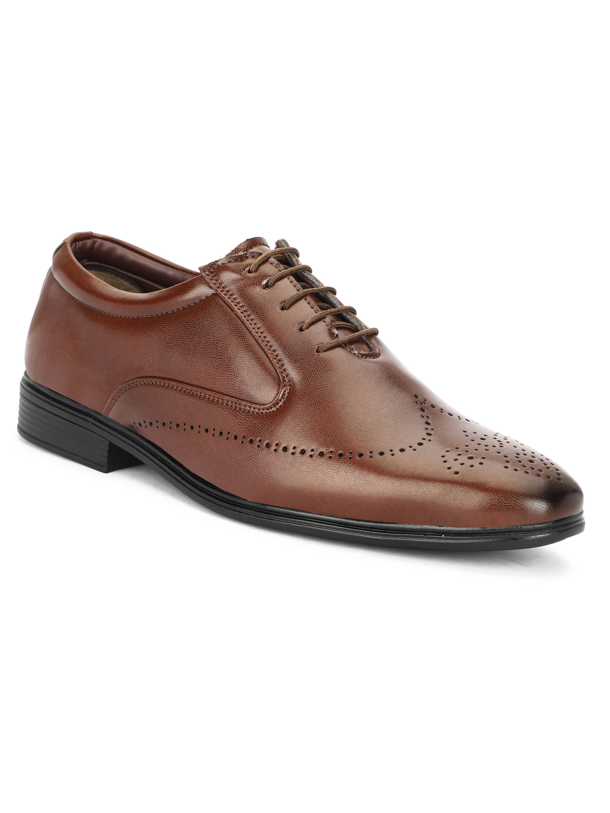     			Rimezs Tan Men's Brogue Formal Shoes