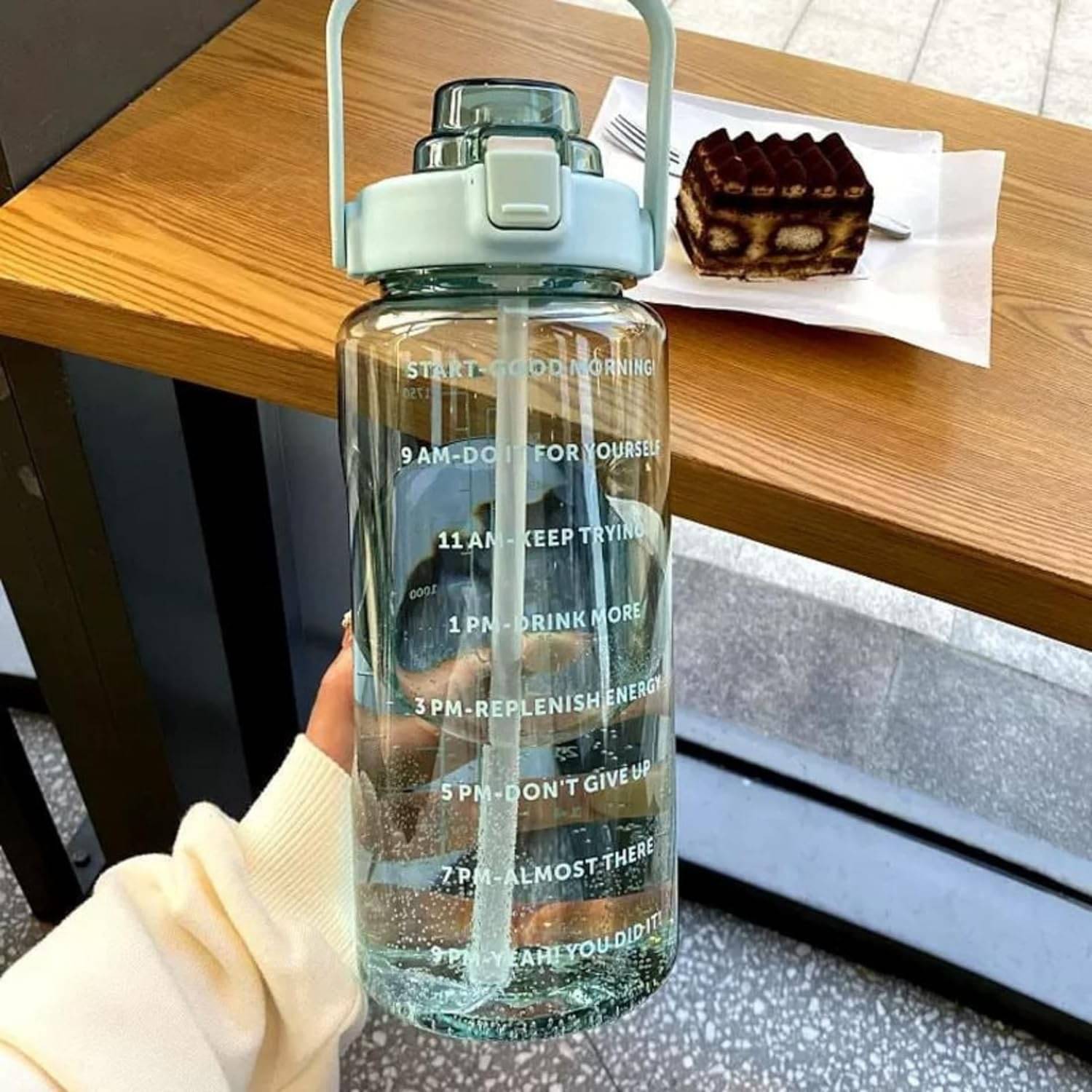     			Weizny Green Plastic Water Bottle 2000 mL ( Set of 1 )
