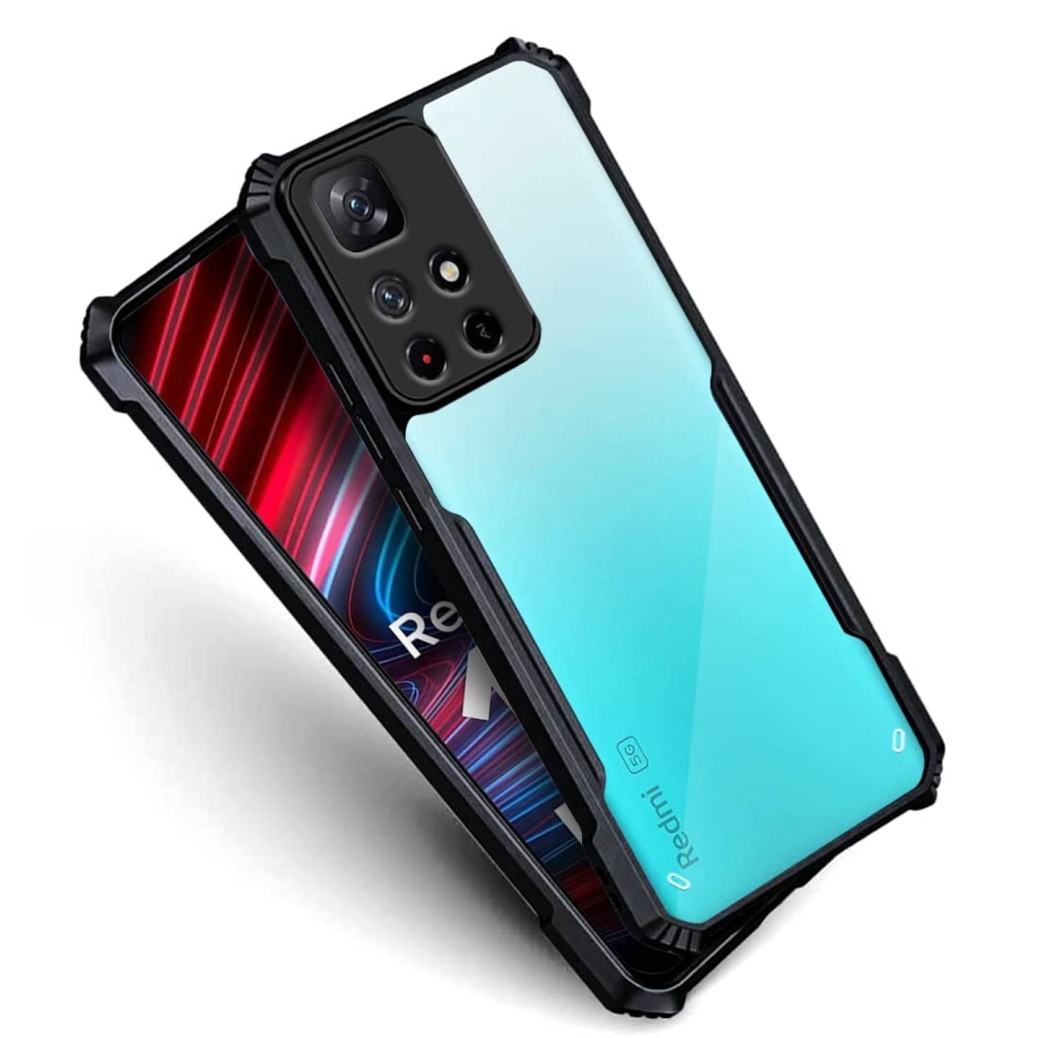 ZAMN Hybrid Covers Compatible For Polycarbonate Xiaomi Redmi Note 11T 5G ( )