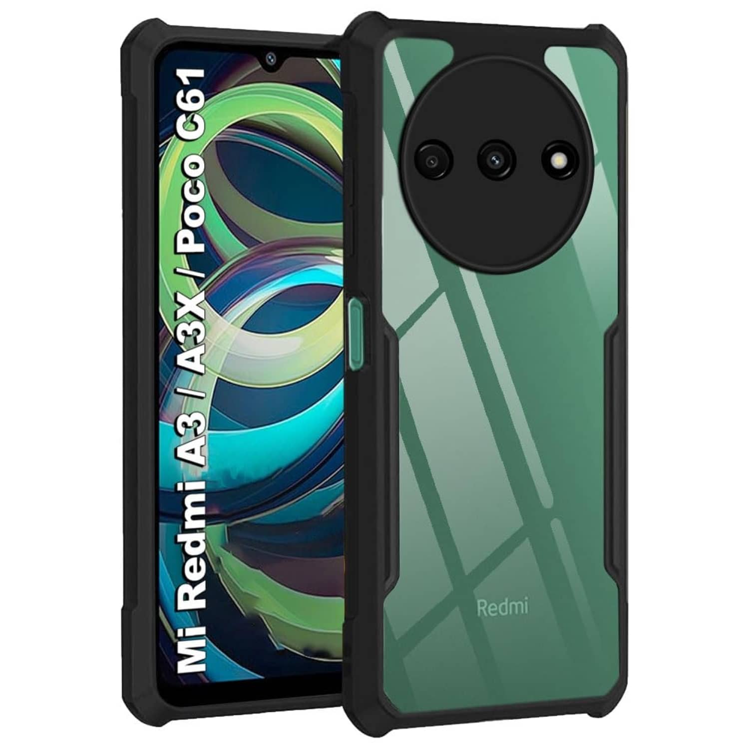 ZAMN Shock Proof Case Compatible For Polycarbonate Xiaomi Poco C61 ( )