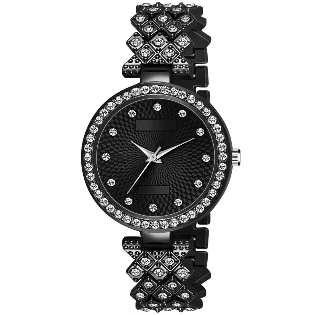 twixy Black Metal Analog Womens Watch