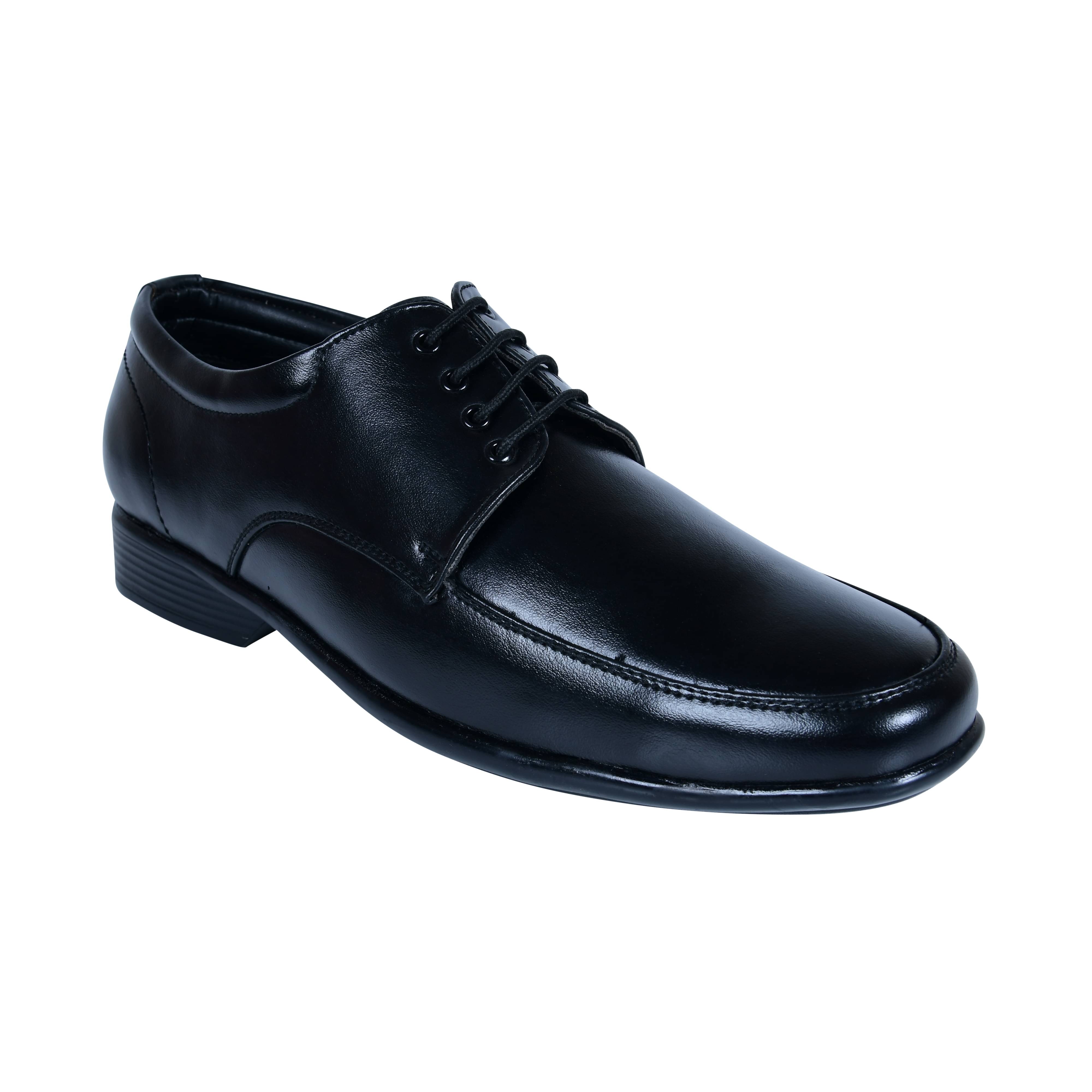     			Action Milano Black Men's Derby Formal Shoes