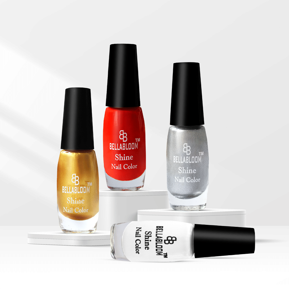 BELLABLOOM Multi Glossy Nail Polish 40 ( Pack of 4 )