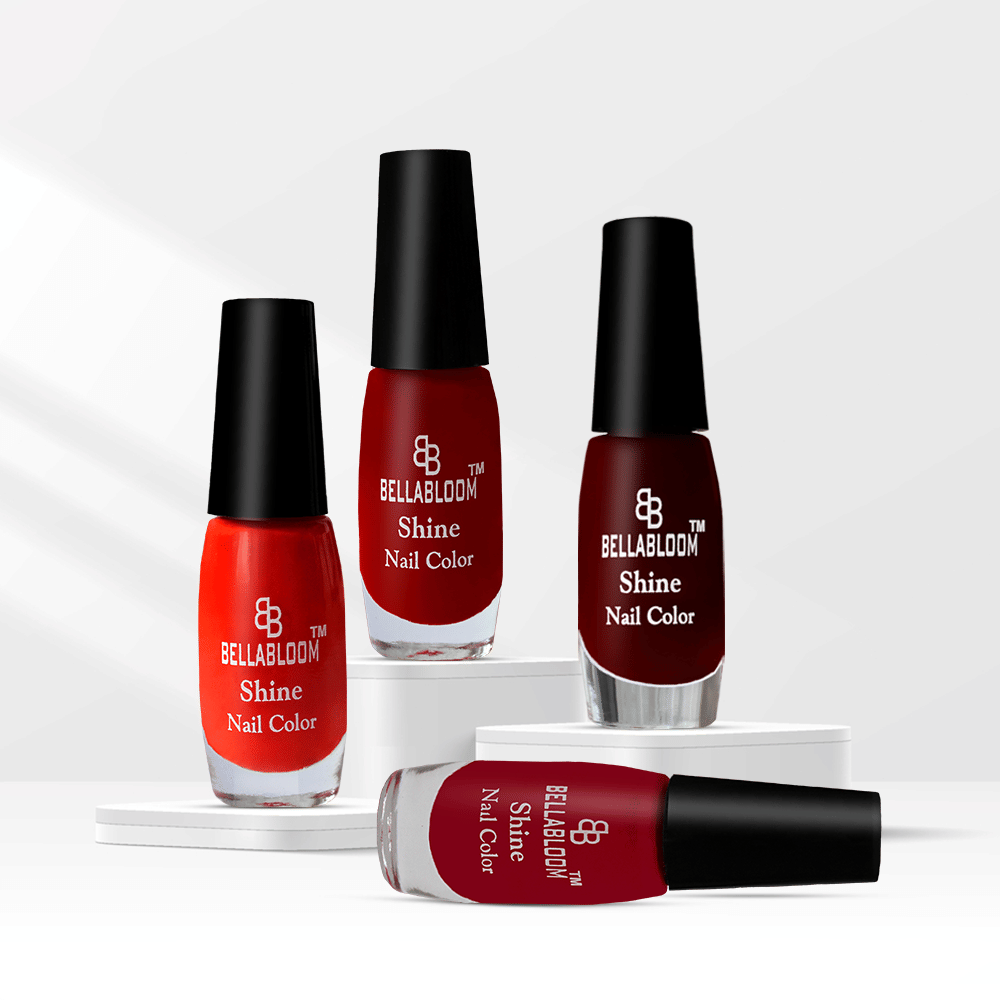     			BELLABLOOM Multi Glossy Nail Polish 40 ( Pack of 4 )