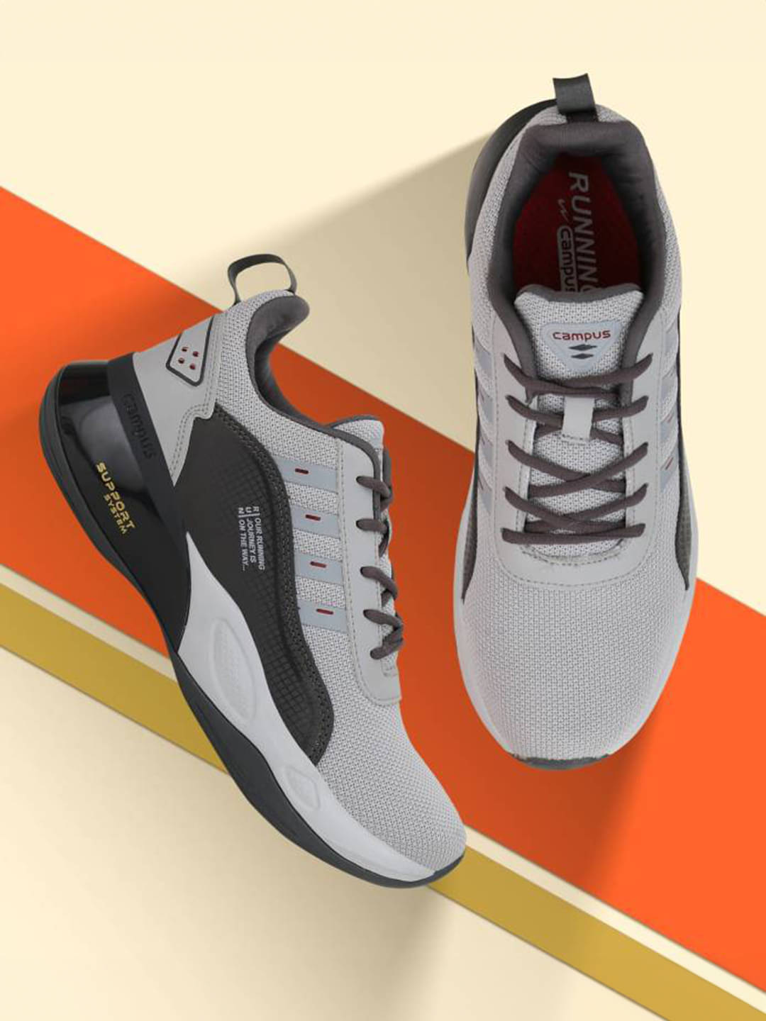 Campus TERMINATOR (N) Gray Men's Sports Running Shoes Campus TERMINATOR (N) Gray Men's Sports Running Shoes