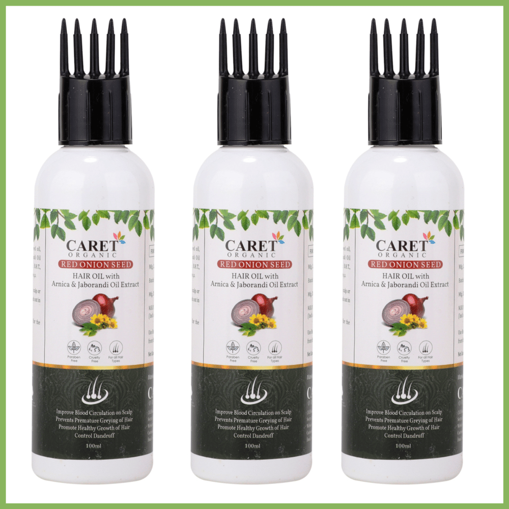Caret Organic Scalp Treatment Onion Oil 300 ml ( Pack of 3 ) Caret Organic Scalp Treatment Onion Oil 300 ml ( Pack of 3 )