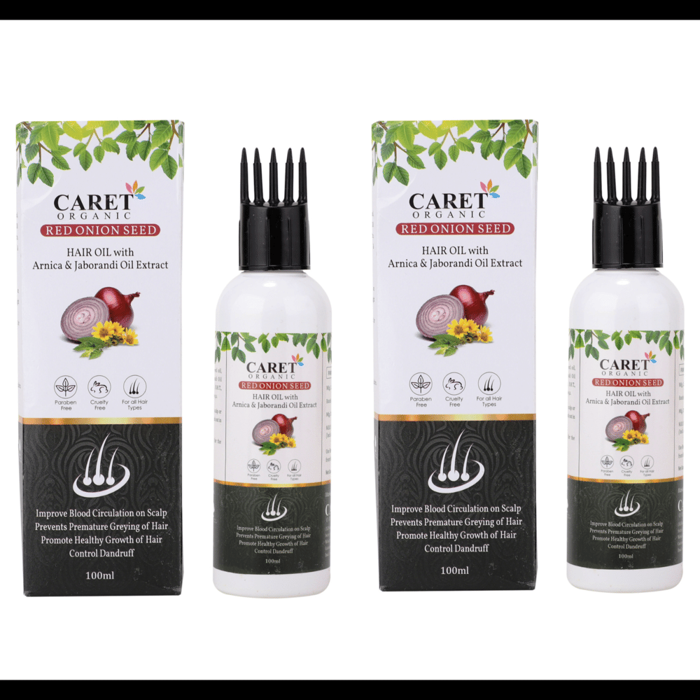     			Caret Organic Shine Enhancing Onion Oil 200 ml ( Pack of 2 )