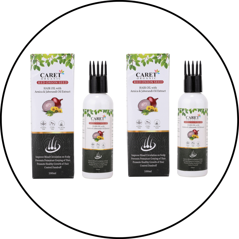     			Caret Organic Stress Relief Onion Oil 200 ml ( Pack of 2 )