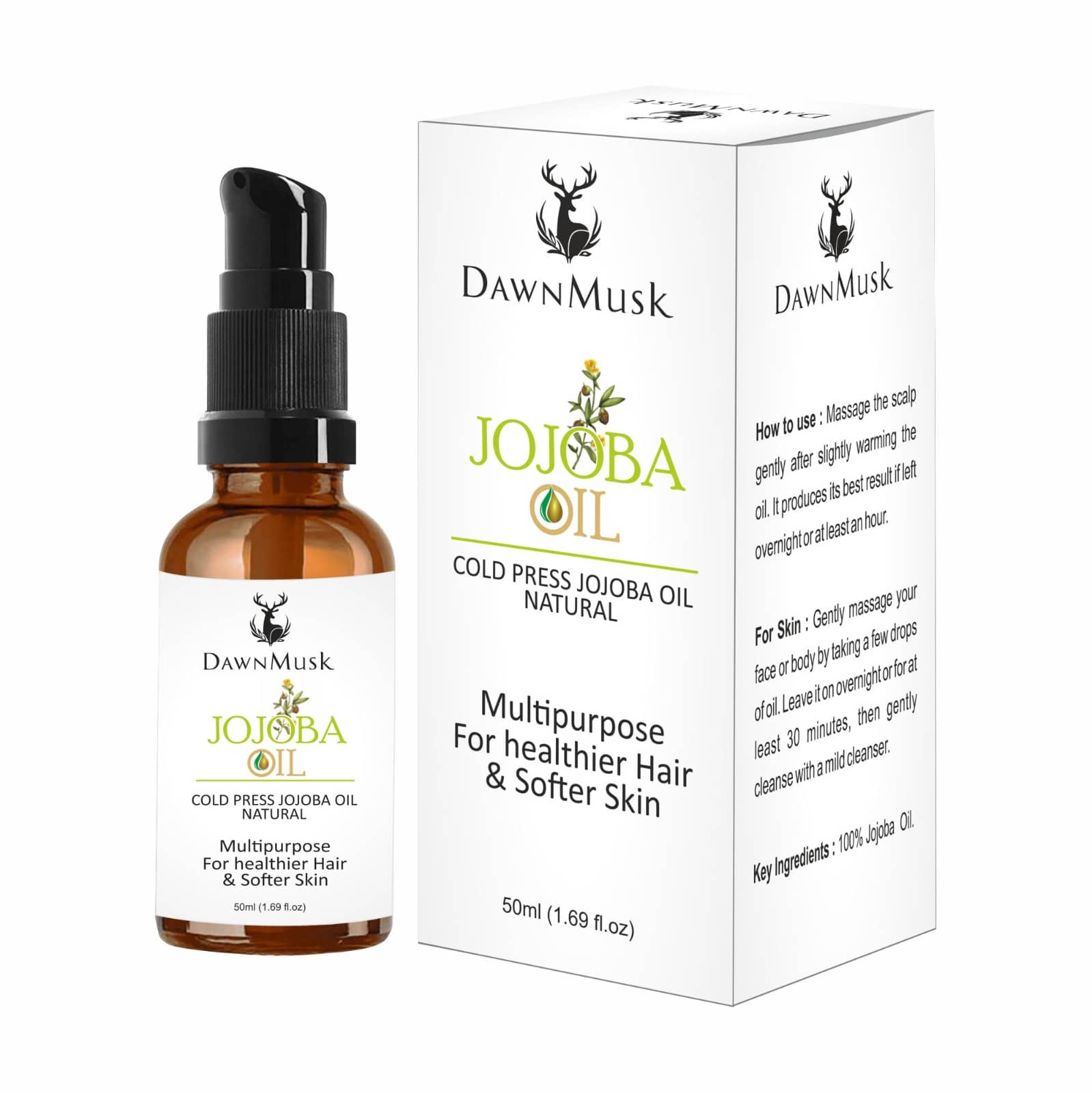 DawnMusk Damage & Repair Jojoba Oil 50 ml ( Pack of 1 )