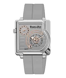 DoubleRun Light Grey Silicon Chronograph Men's Watch