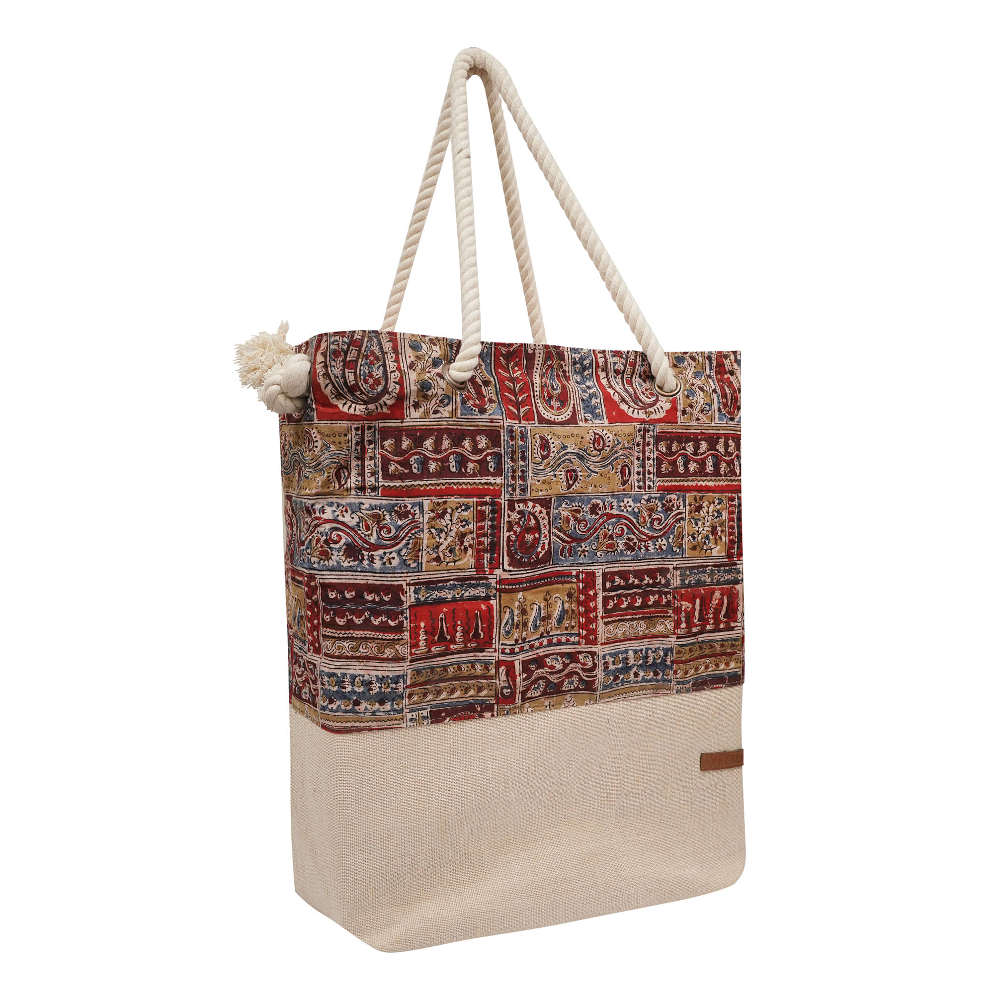    			ENSAC Handheld Bag Cotton Set of 1 ( Red )