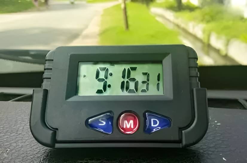     			FSN PVC Digital Dashboard Clock For Car ( Pack of 1 )