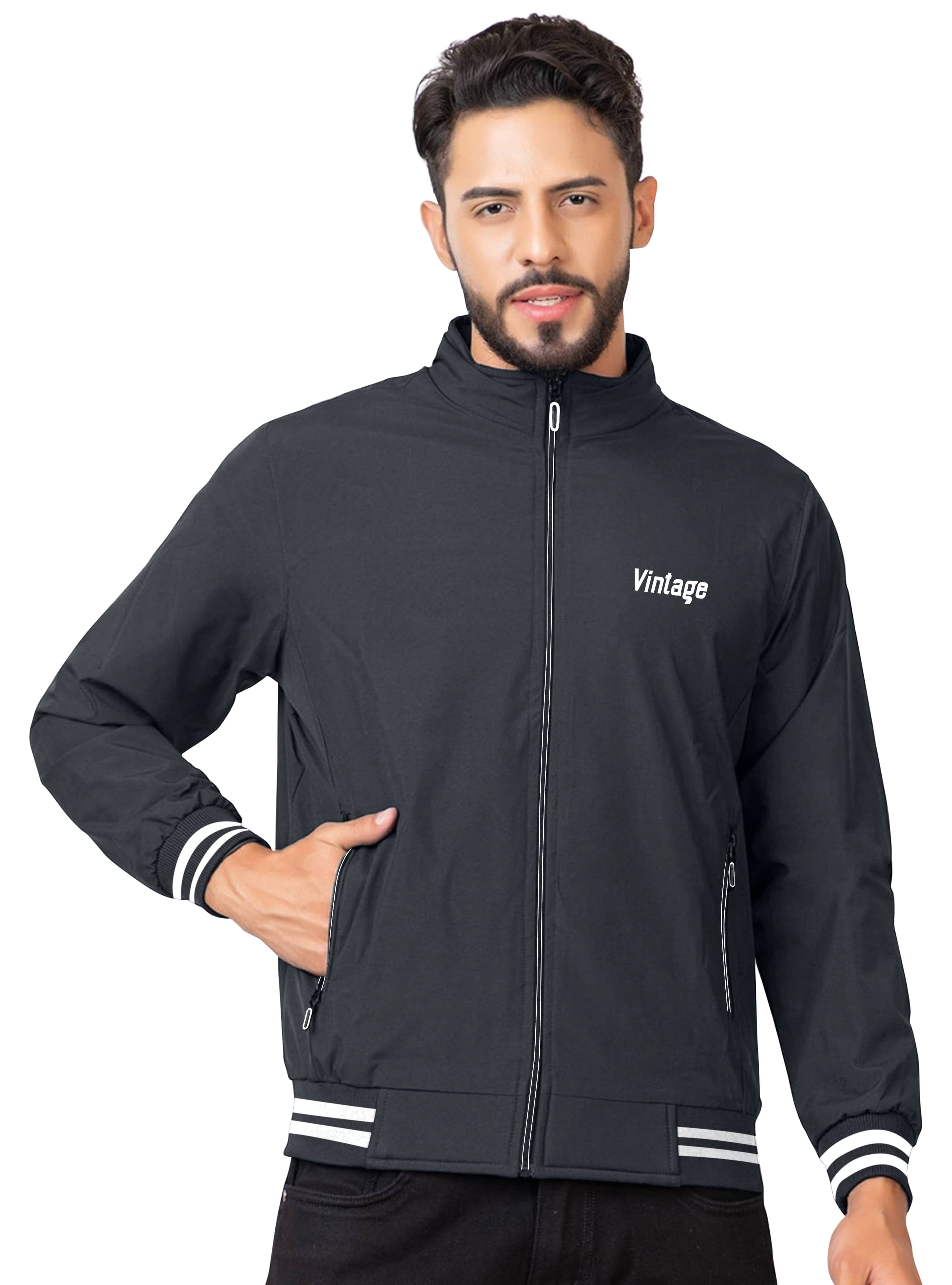     			FTX Polyester Men's Casual Jacket - Grey ( Pack of 1 )