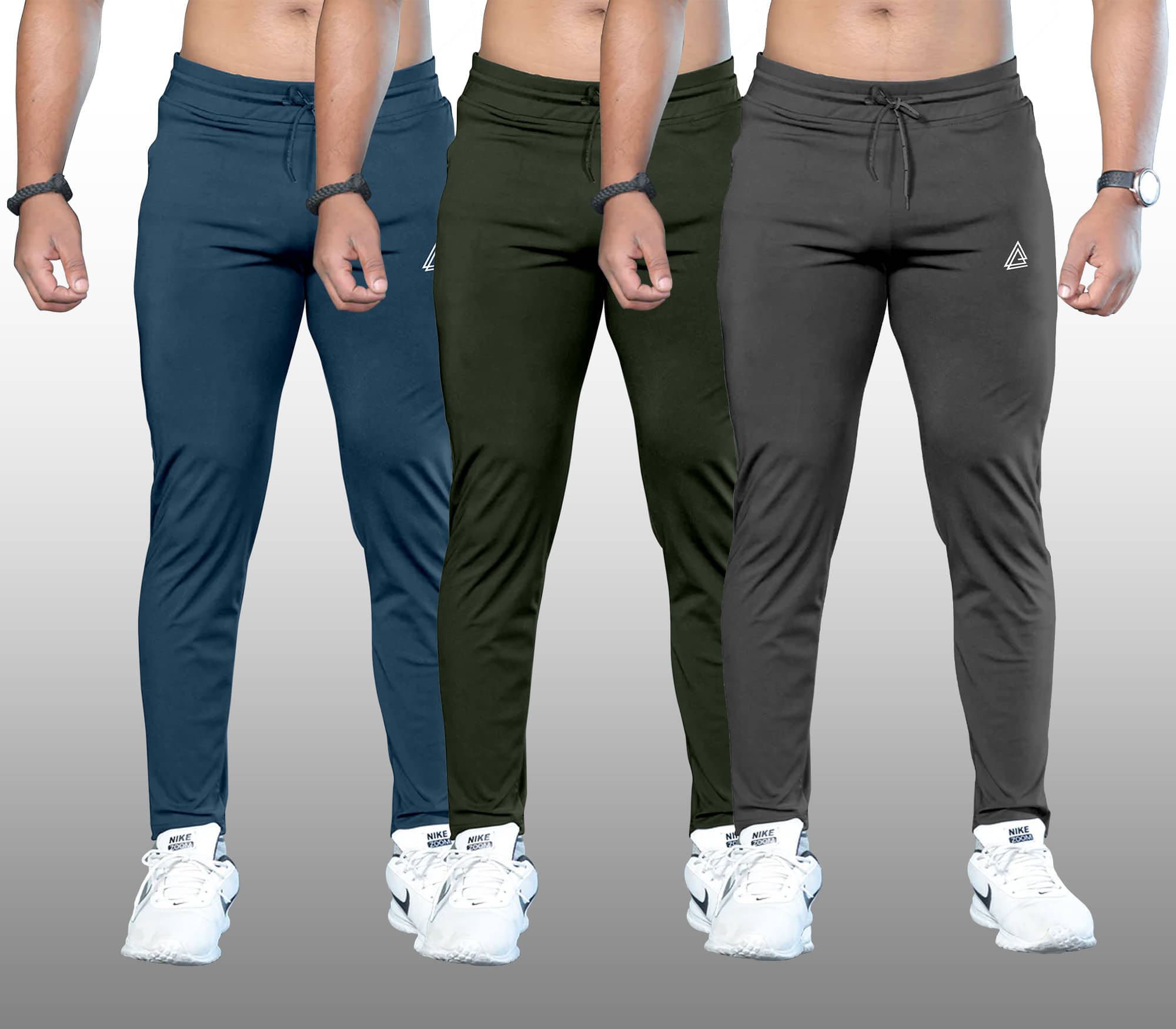     			FTX Sky Blue Lycra Men's Trackpants ( Pack of 3 )