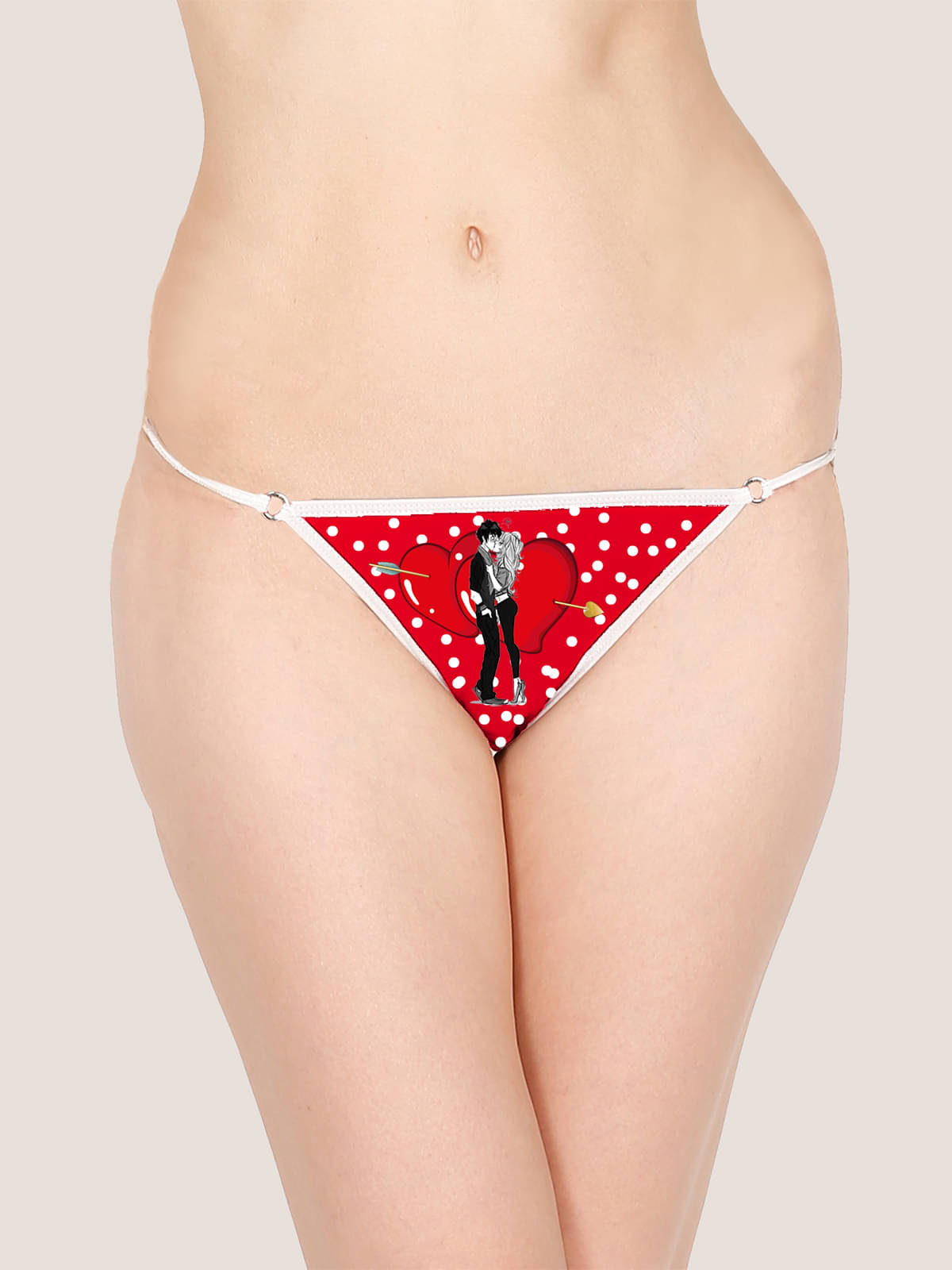     			Finian Pack of 1 Poly Cotton Printed Women's G-Strings ( Multi Color )