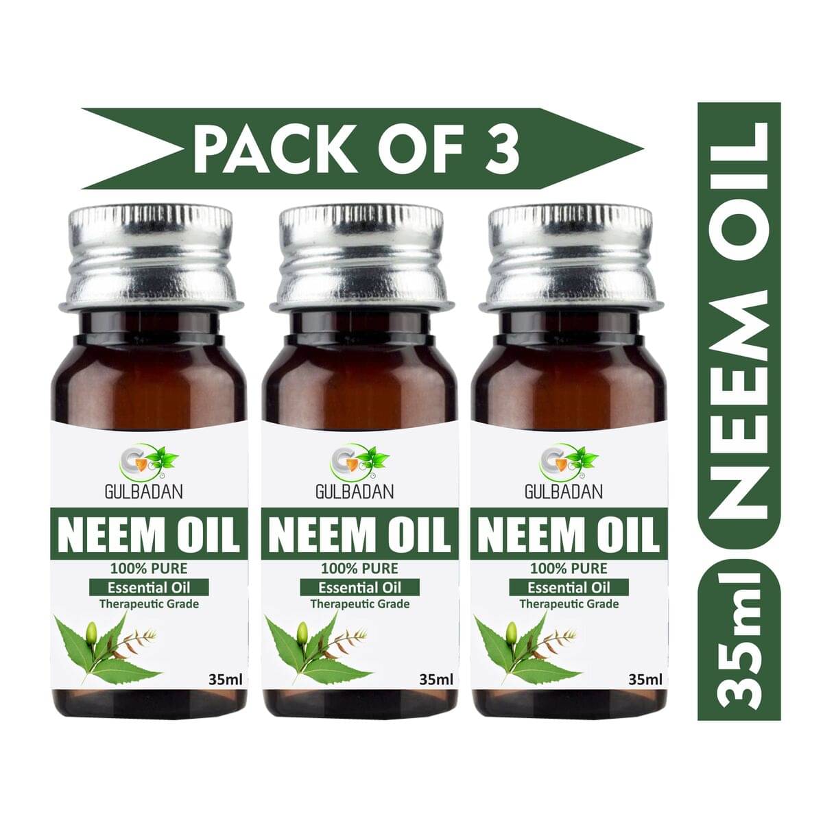     			GULBADAN Anti Dandruff Neem Oil 100 ml ( Pack of 3 )