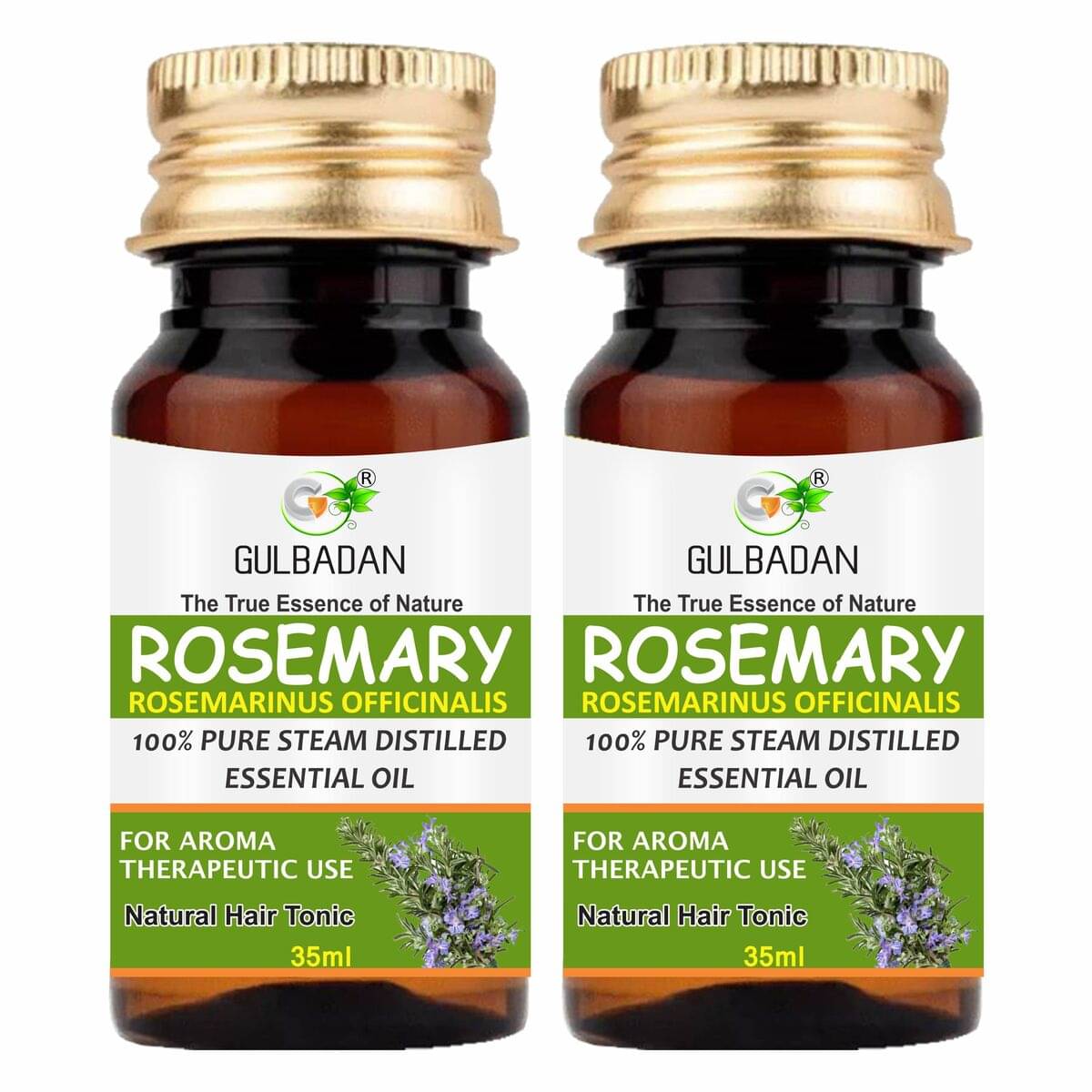     			GULBADAN Rosemary Essential Oil 70 mL ( Pack of 2 )