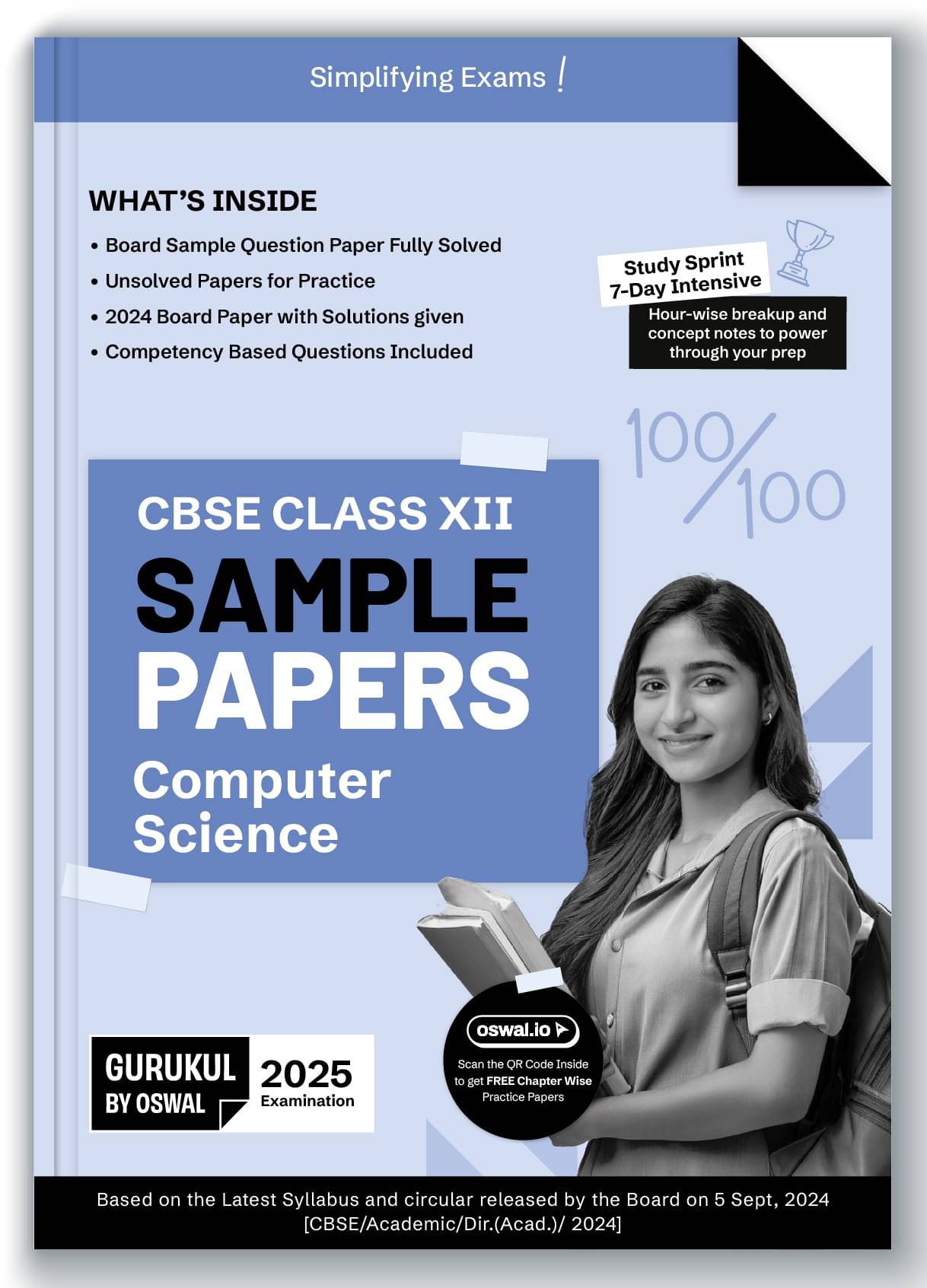 Gurukul By Oswal Computer Science Sample Papers for CBSE Class 12 Board Exam 2025 : Fully Solved New SQP 2025, Solved Sample Papers, Unsolved Sample P Gurukul By Oswal Computer Science Sample Papers for CBSE Class 12 Board Exam 2025 : Fully Solved New SQP 2025, Solved Sample Papers, Unsolved Sample P