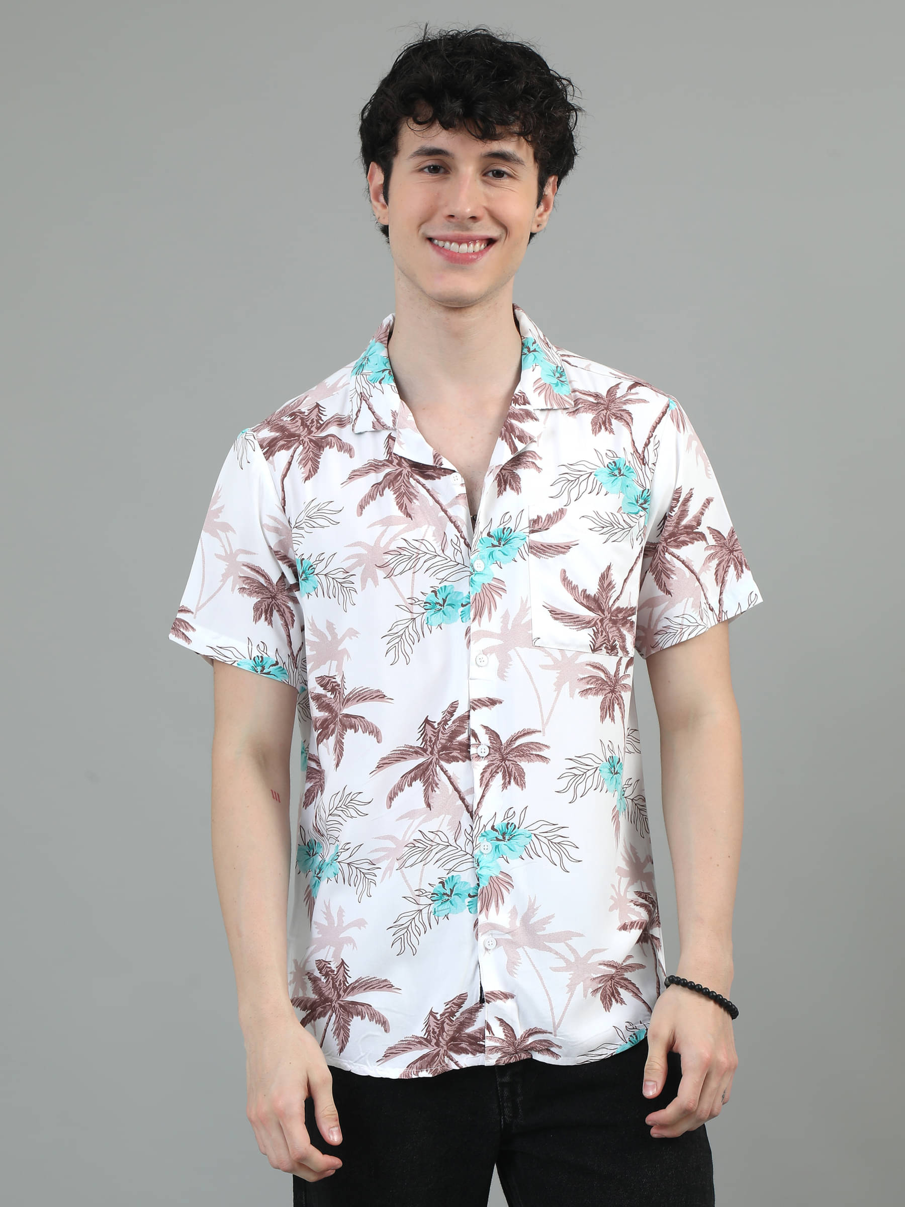 HETIERS Rayon Regular Fit Printed Half Sleeves Men's Casual Shirt - Red ( Pack of 1 ) HETIERS Rayon Regular Fit Printed Half Sleeves Men's Casual Shirt - Red ( Pack of 1 )
