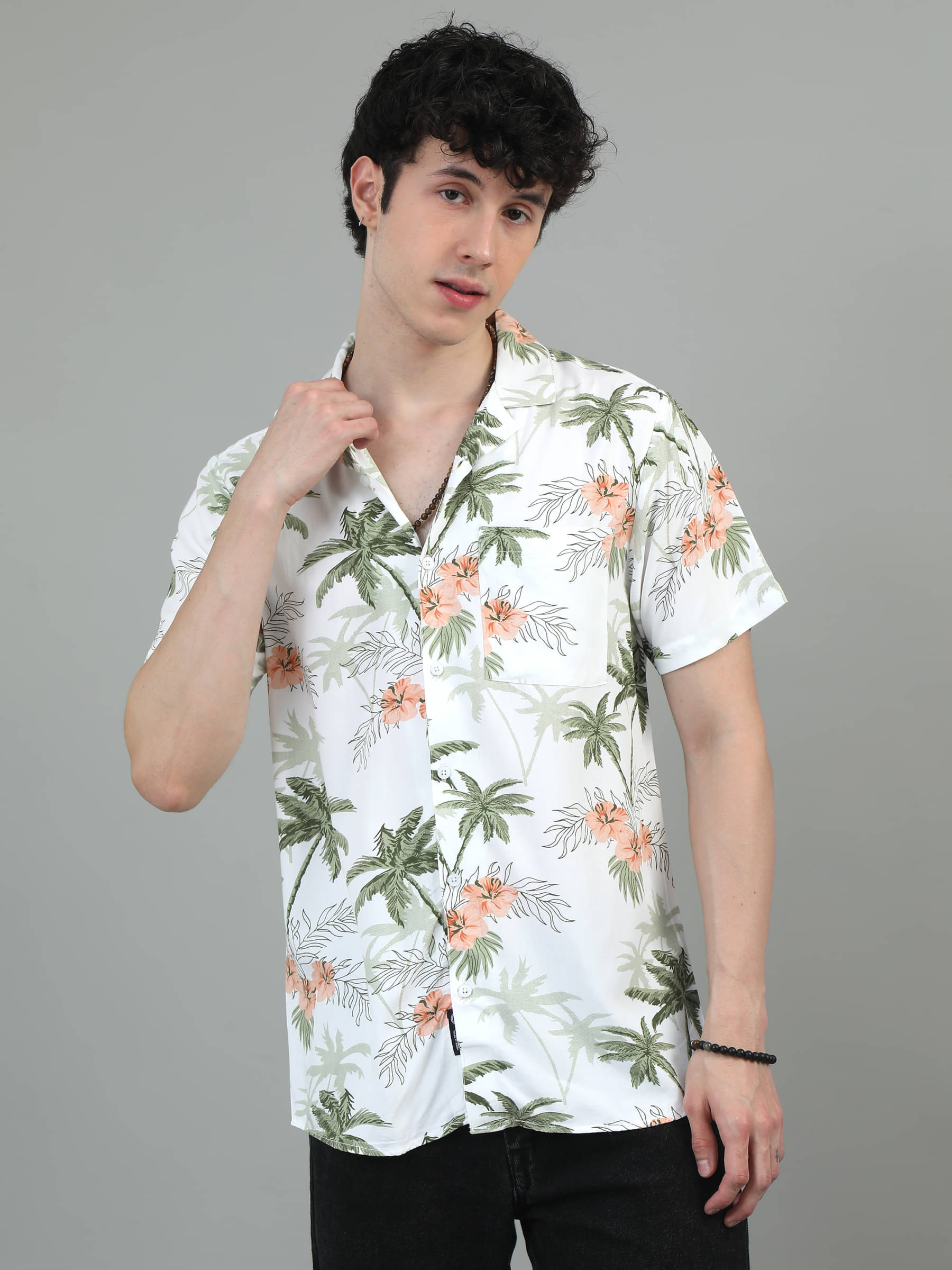 HETIERS Rayon Regular Fit Printed Half Sleeves Men's Casual Shirt - Lime Green ( Pack of 1 )     			HETIERS Rayon Regular Fit Printed Half Sleeves Men's Casual Shirt - Lime Green ( Pack of 1 )