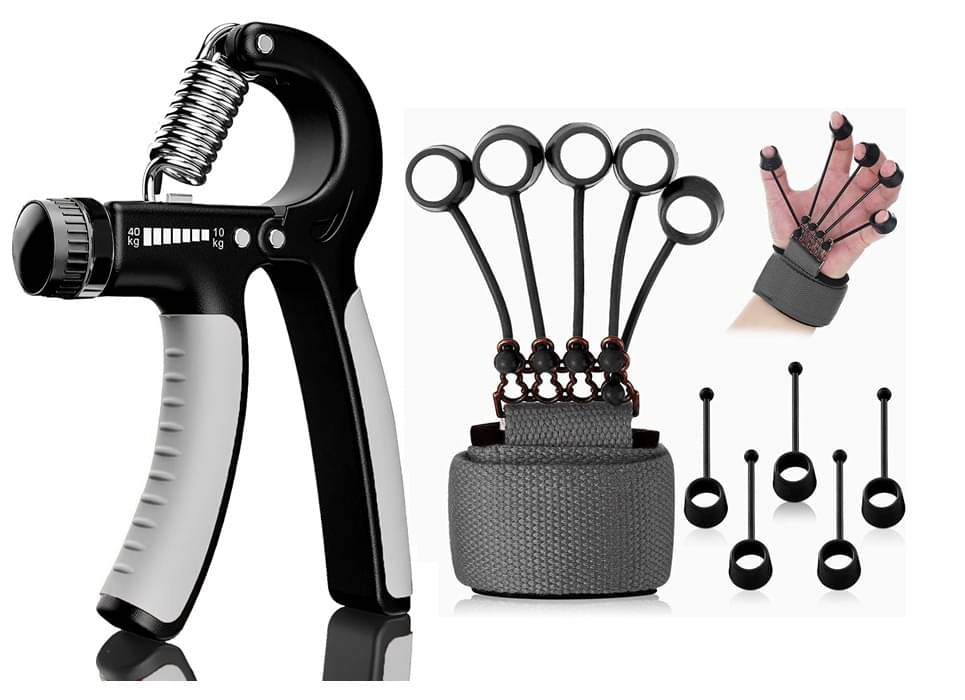 HORSE FIT R Shape Adjustable Premium Hand Gripper, With Finger Exerciser Gripper For Veins|Gym Equipment|Hand Exercise Equipment For Men & Women Gym Equipment HORSE FIT R Shape Adjustable Premium Hand Gripper, With Finger Exerciser Gripper For Veins|Gym Equipment|Hand Exercise Equipment For Men & Women Gym Equipment
