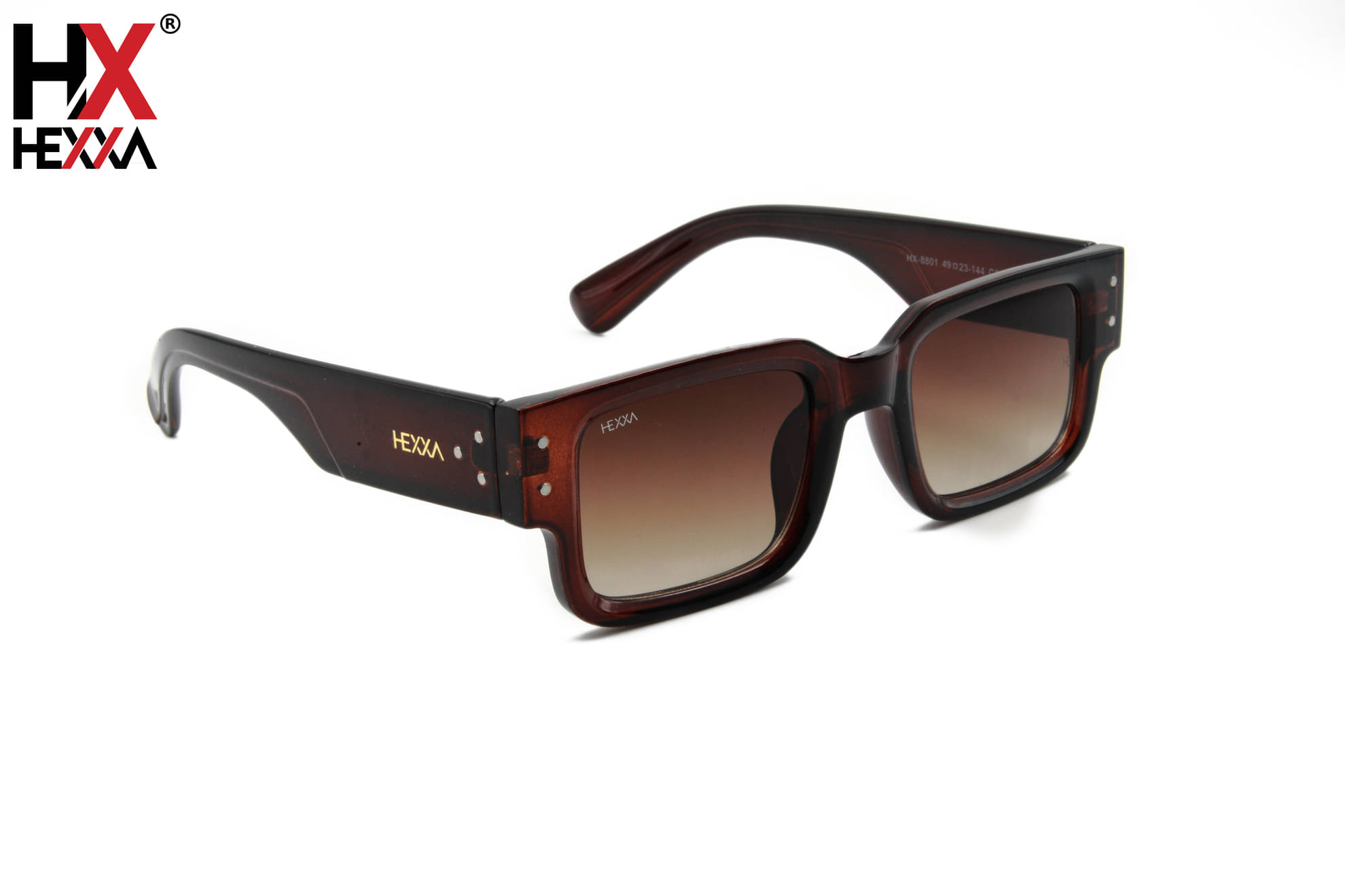Hexxa Black Rectangular Sunglasses ( Pack of 1 ) Hexxa Black Rectangular Sunglasses ( Pack of 1 )