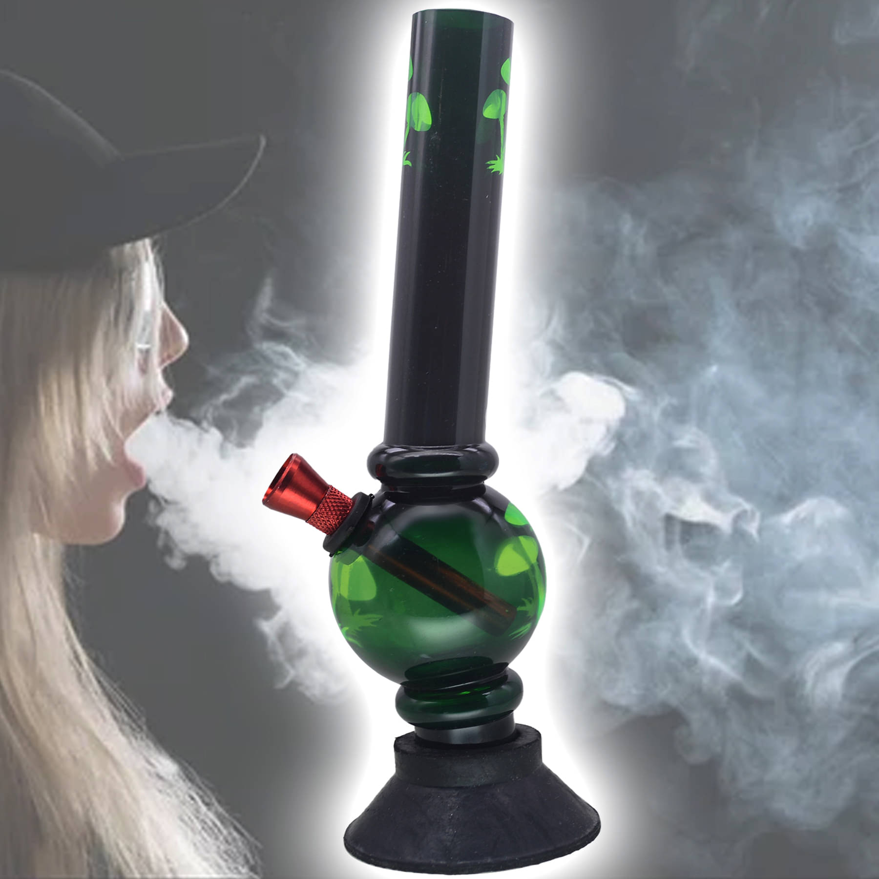     			JMALL Multicolour 20 cm Acrylic Bong - Pack of 1