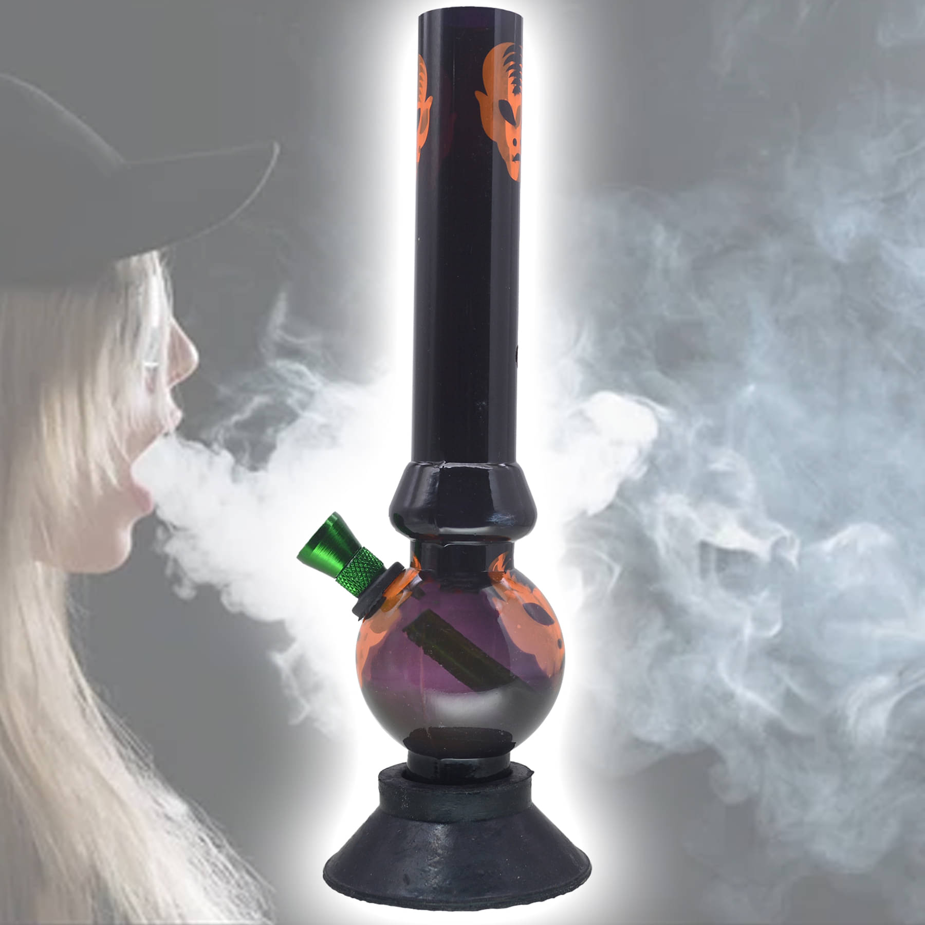     			JMALL Multicolour 20 cm Acrylic Bong - Pack of 1