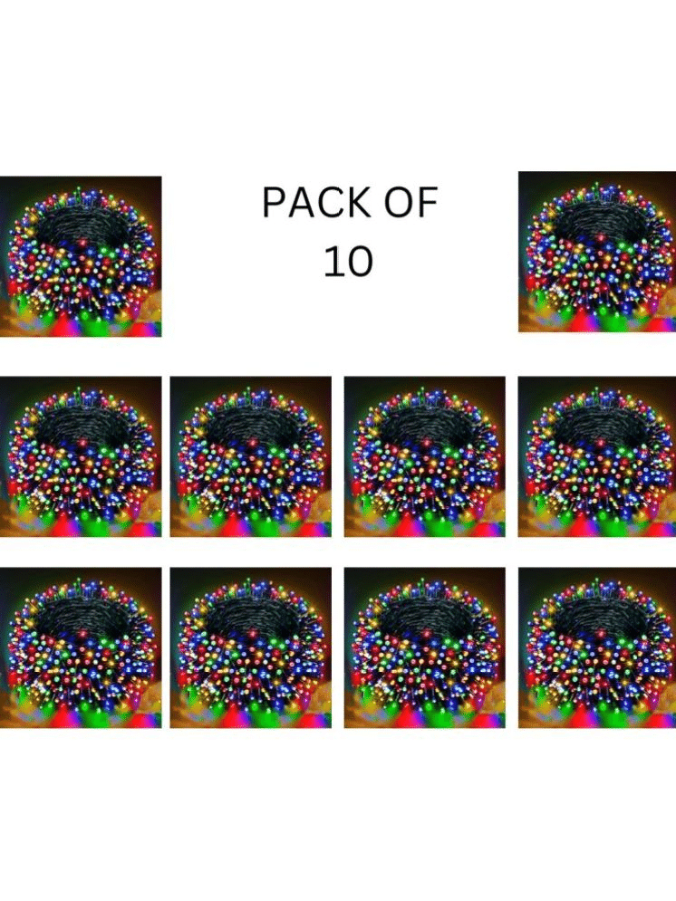     			Kadio Multicolor 40M String Light ( Pack of 10 )