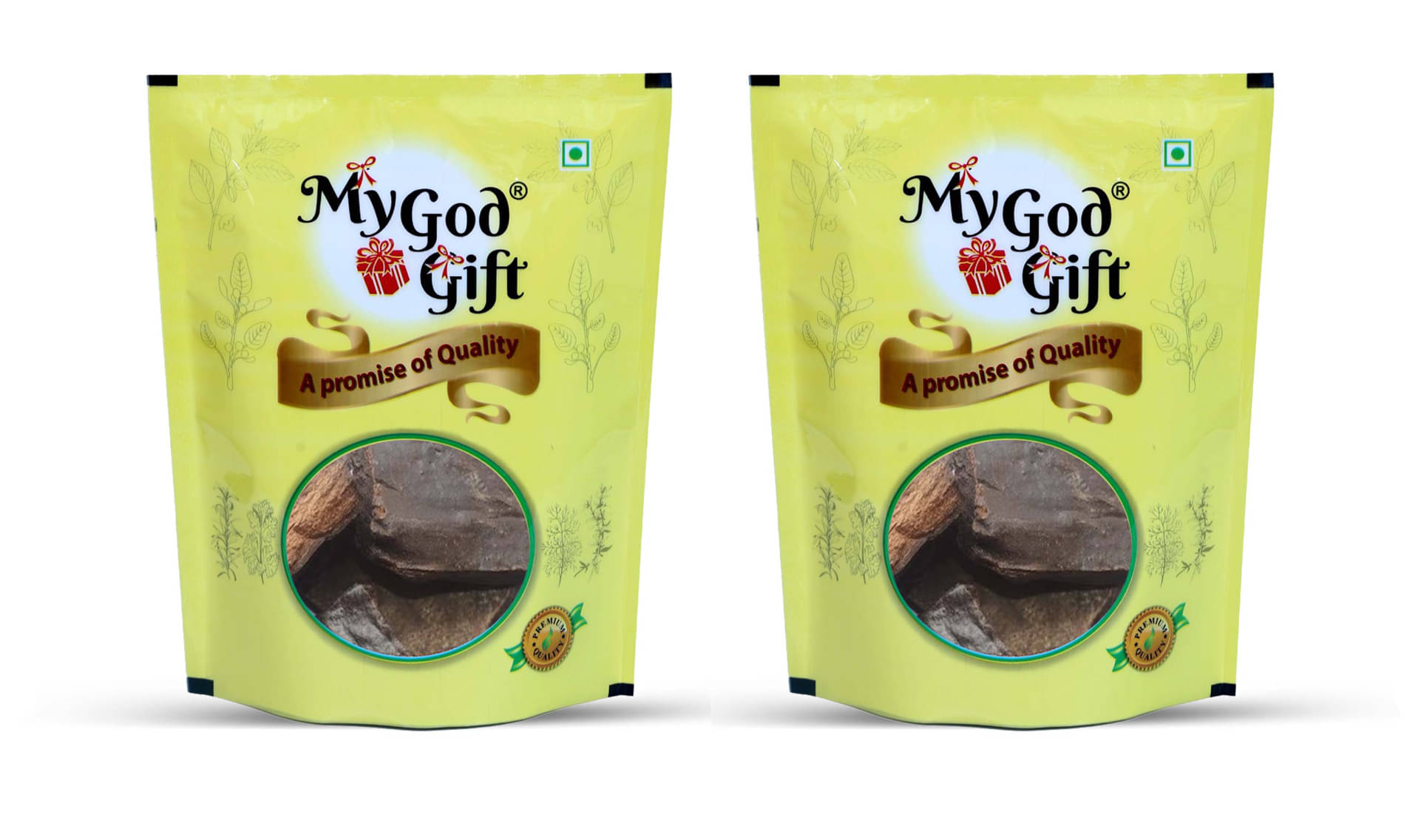     			Kattha kala - Katha Brown - Kaath - Black Cutch - Acacia Catechu in Raw Form - Khair - Chandra - (100 gm EACH PACK OF 2 )