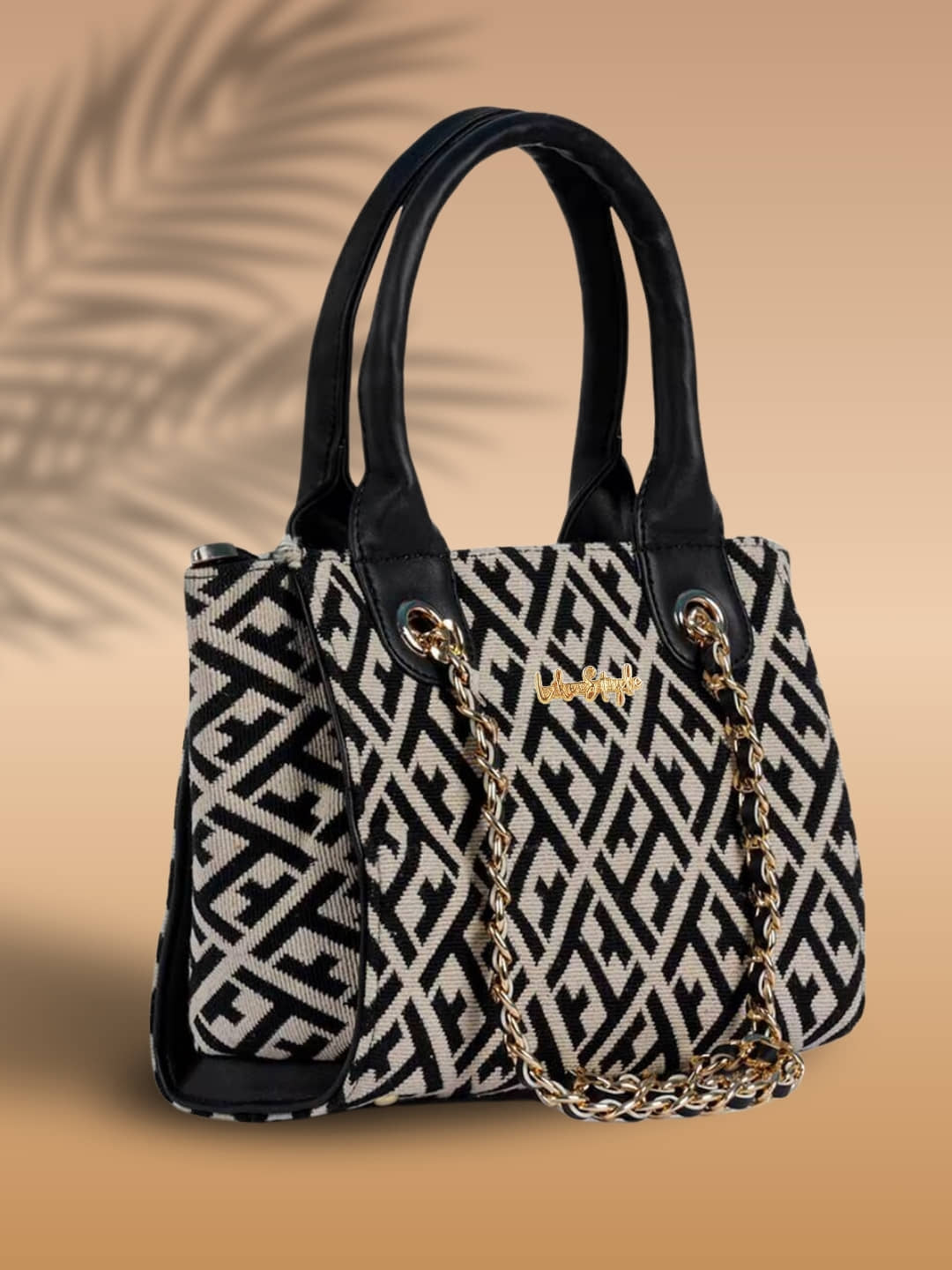 LIKE STYLE Shoulder Bag Jute Set of 1 ( Black ) - Handbags | Buy online on ZillyBuy