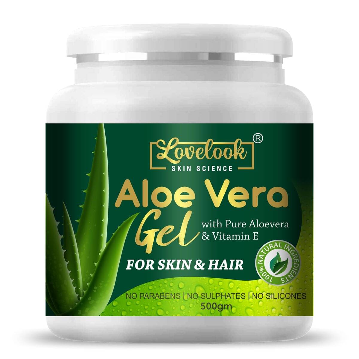     			Lovelook Moisturizer All Skin Type Aloe Vera ( 500 gm )